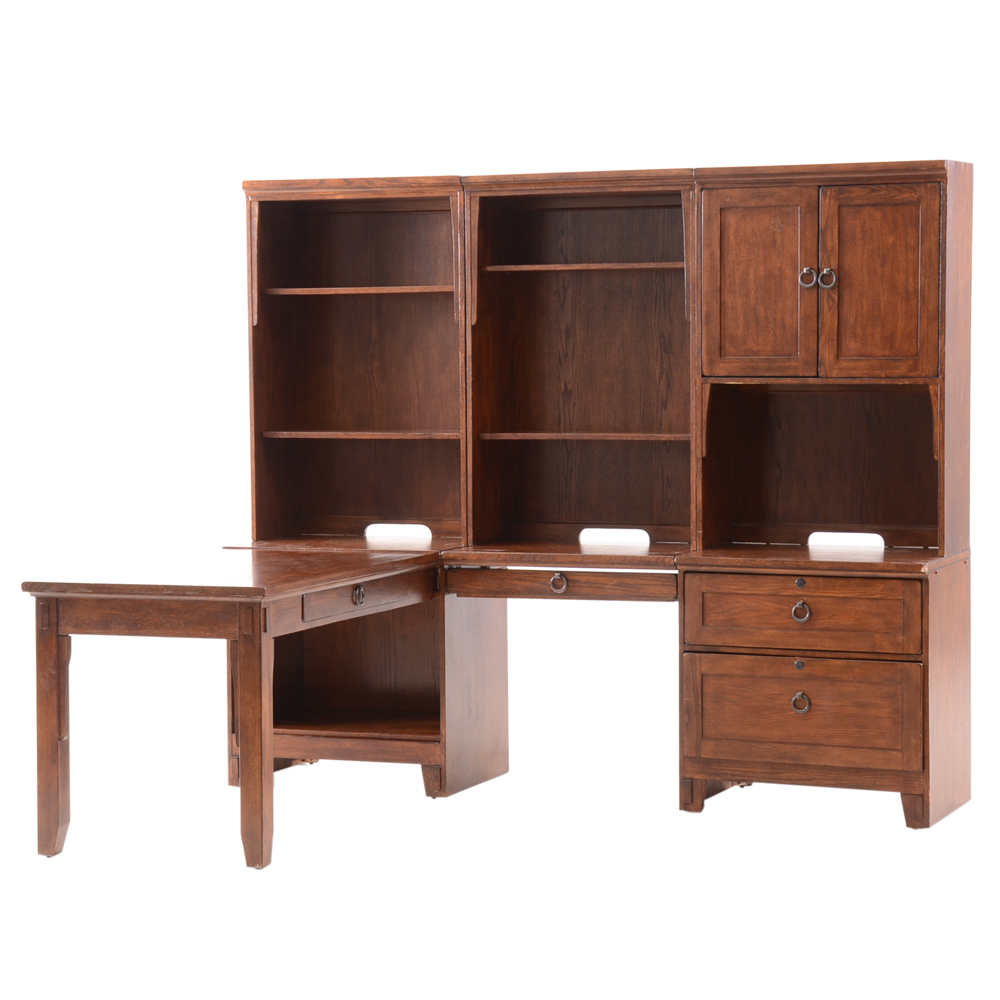 Ashley Furniture "Prarie Oak" Sectional Desk