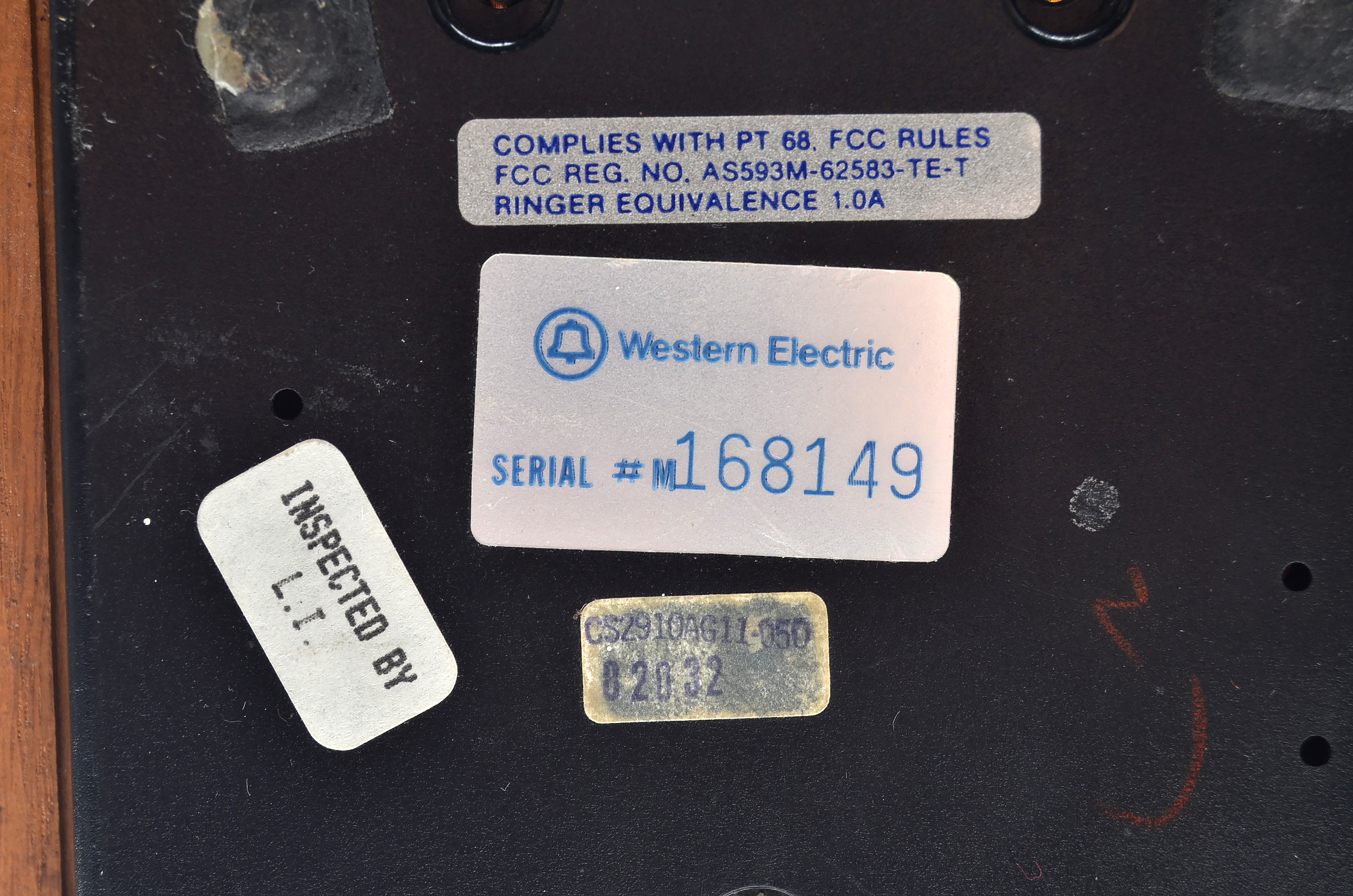 Mid Century Modern Western Electric  "Stowaway" Telephone