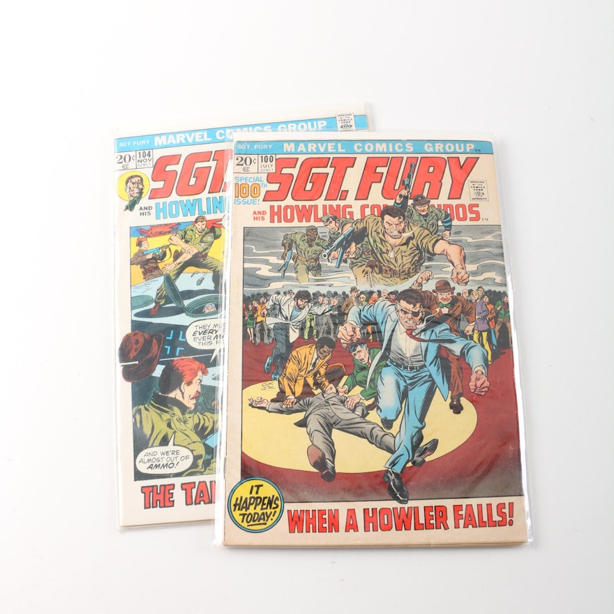 1972 "Sgt. Fury and the Howling Commandos" Issues #100 and 104