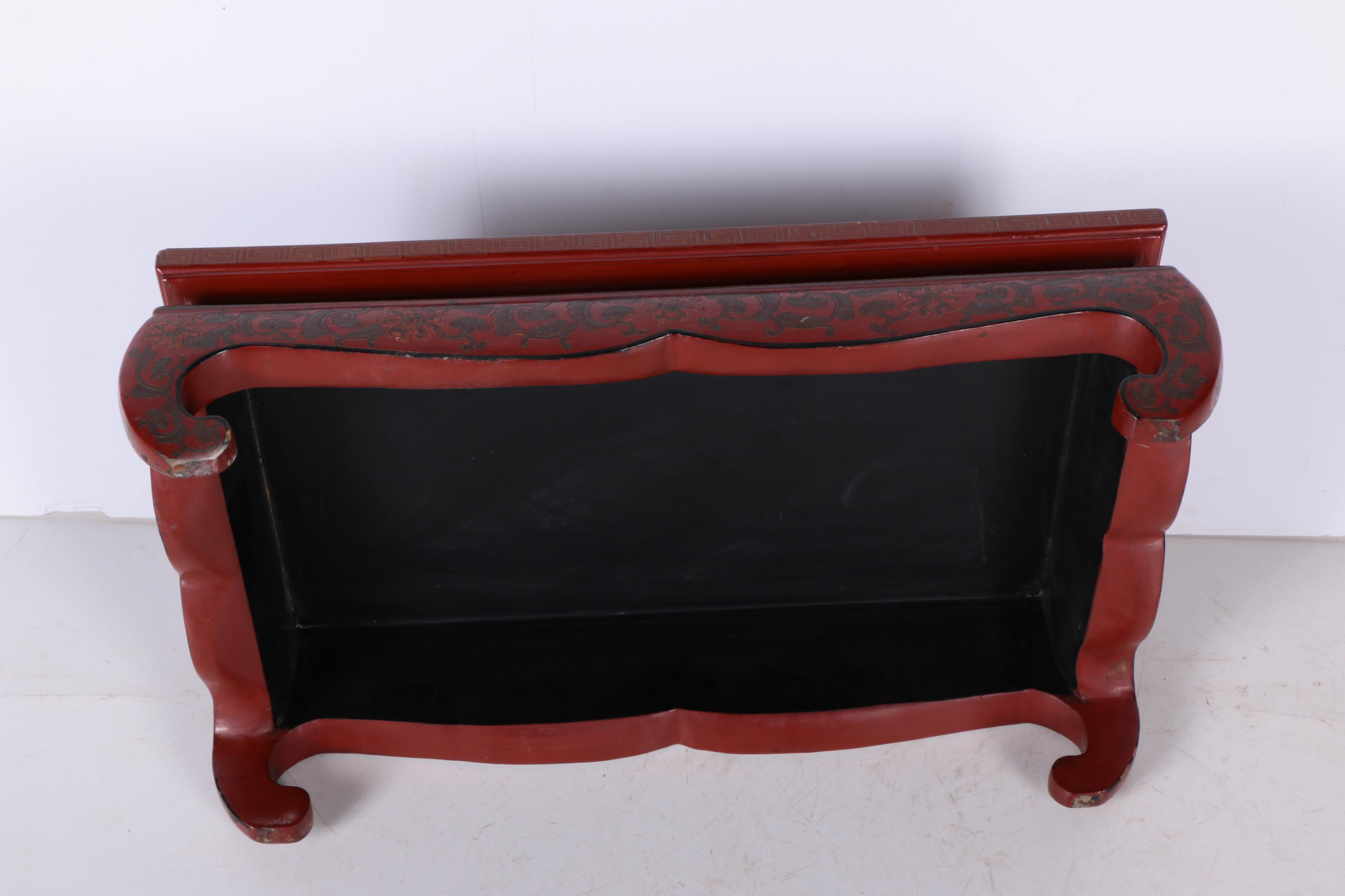 Antique Chinese Wooden Tea Tray