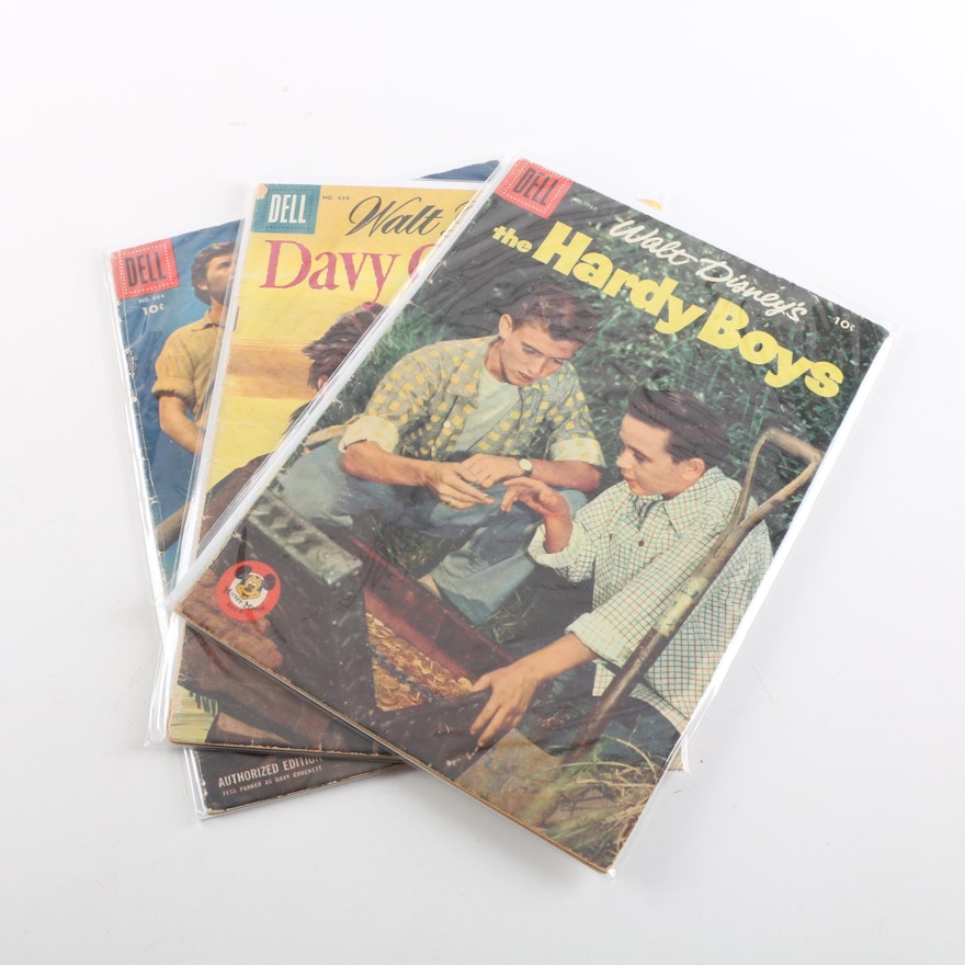 Mid-1950s "Four Color" Comics Featuring "Davy Crockett"