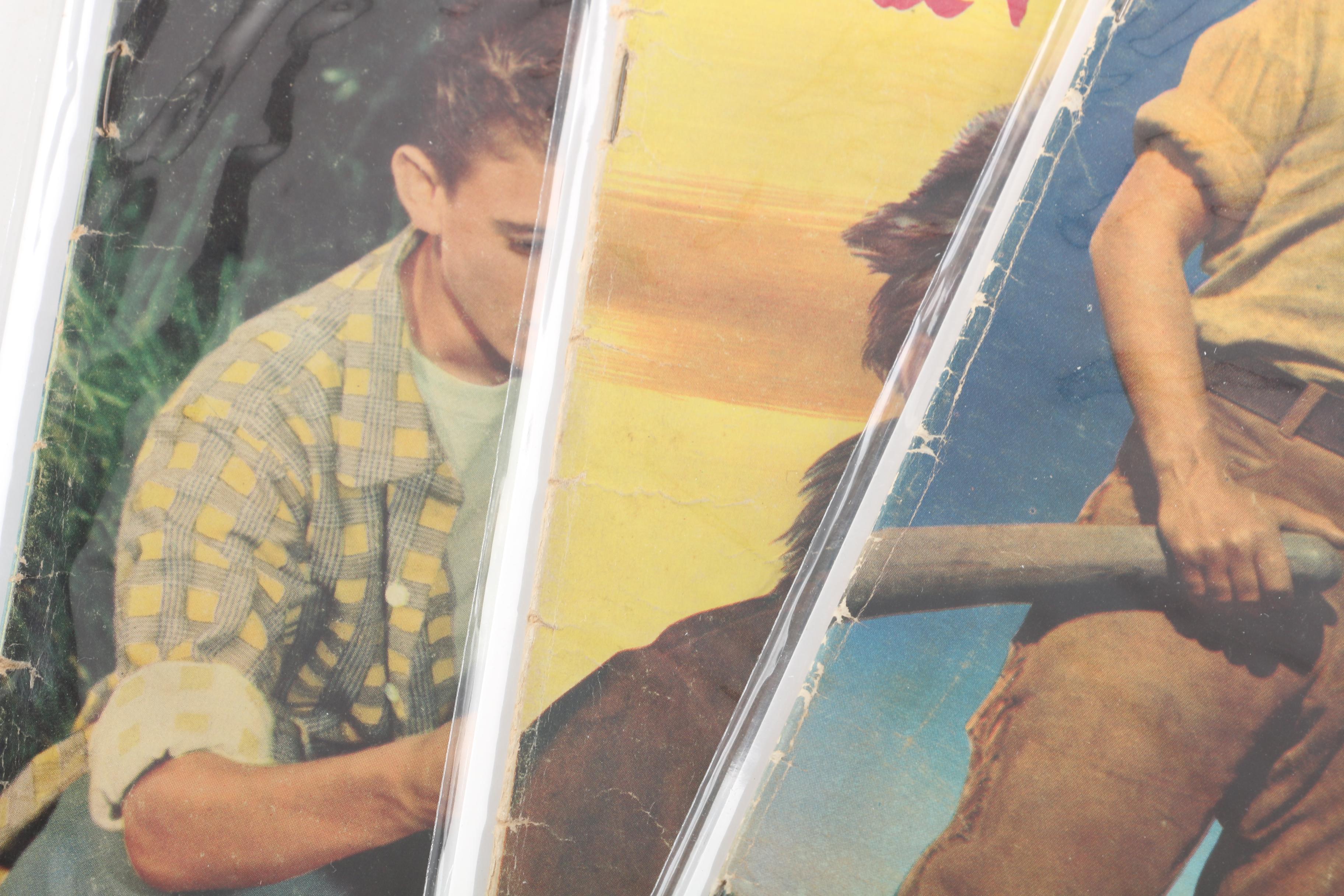 Mid-1950s "Four Color" Comics Featuring "Davy Crockett"