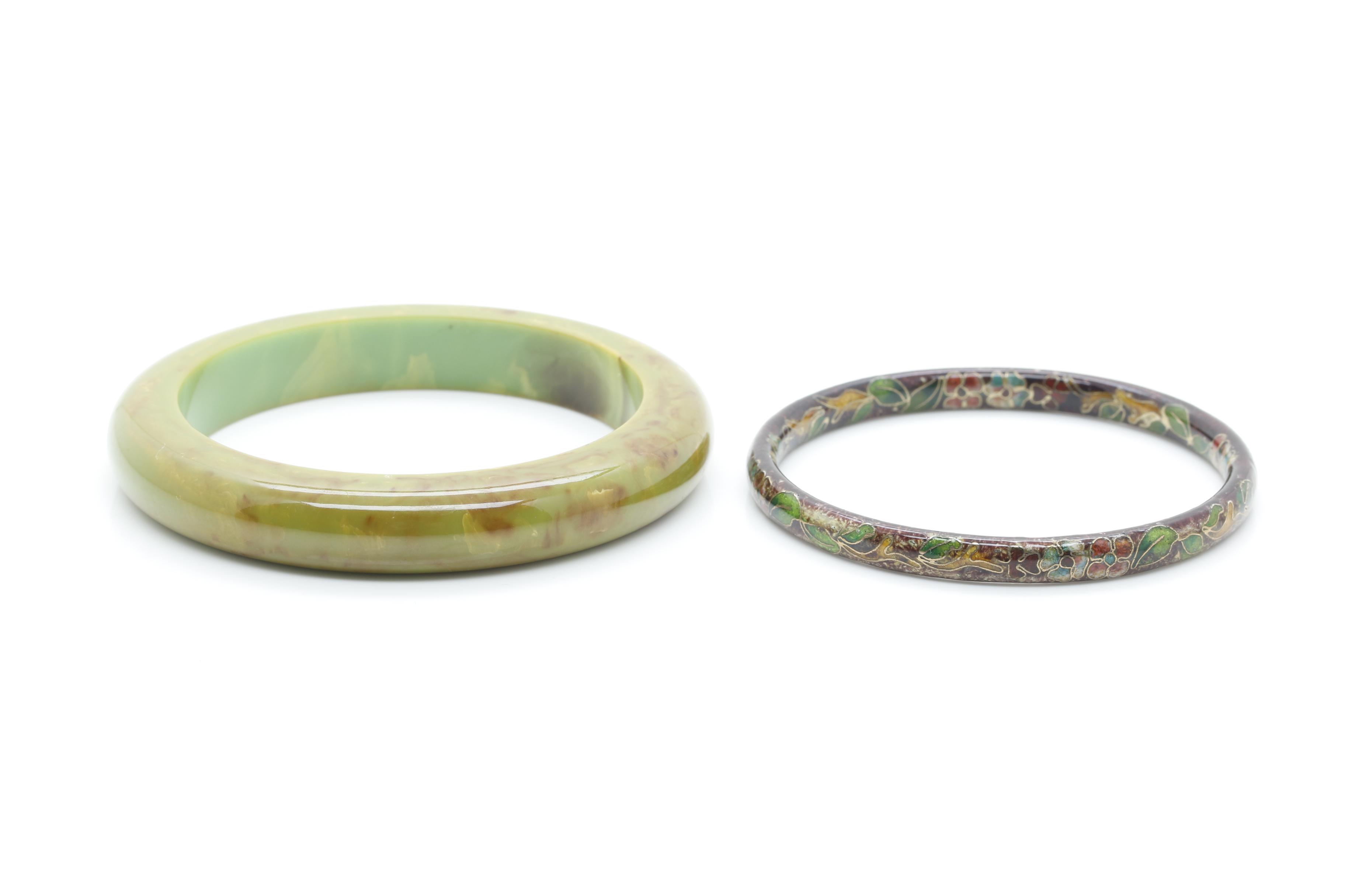 Gold Tone Jewelry Assortment Featuring Bakelite and Glass