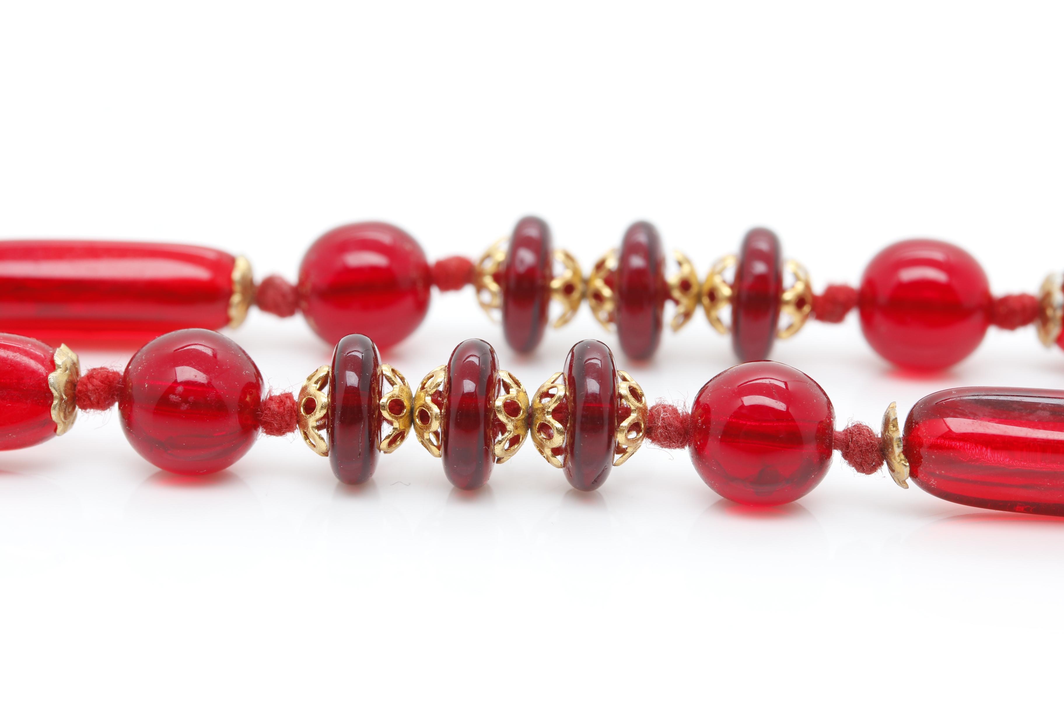 Gold Tone Jewelry Assortment Featuring Bakelite and Glass