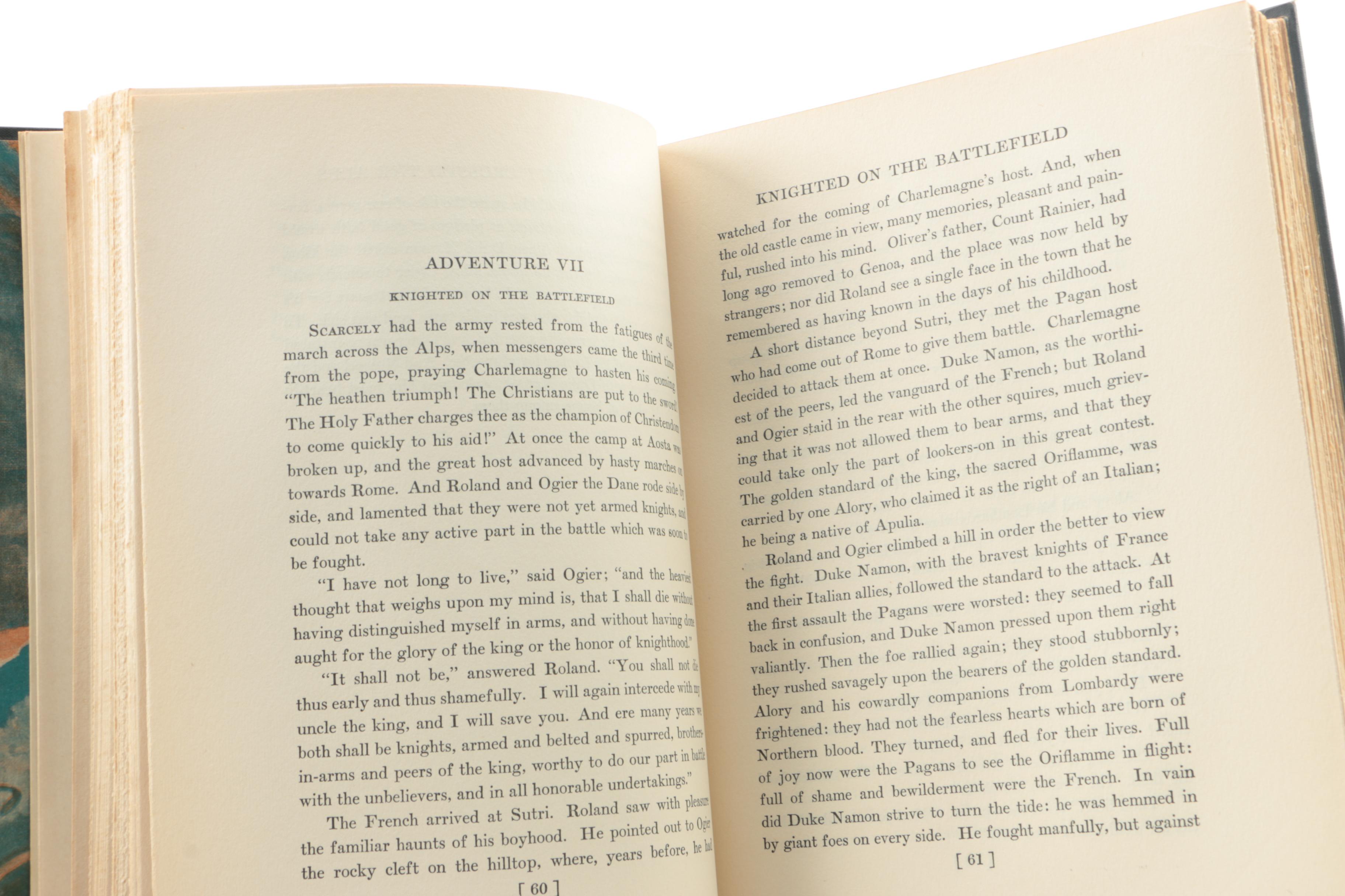 1930 "The Story of Roland" from Scribner's Illustrated Classics Series