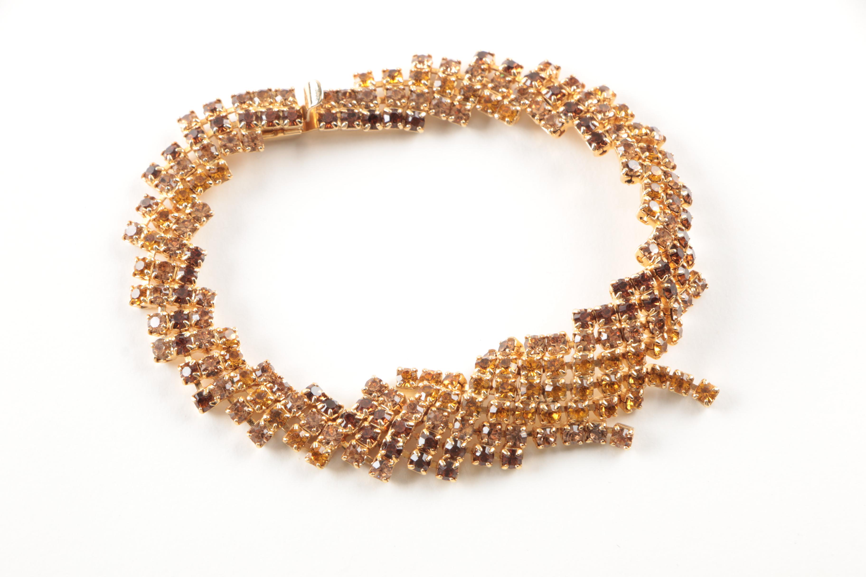 Gold Toned Statement Jewelry Featuring Jomaz