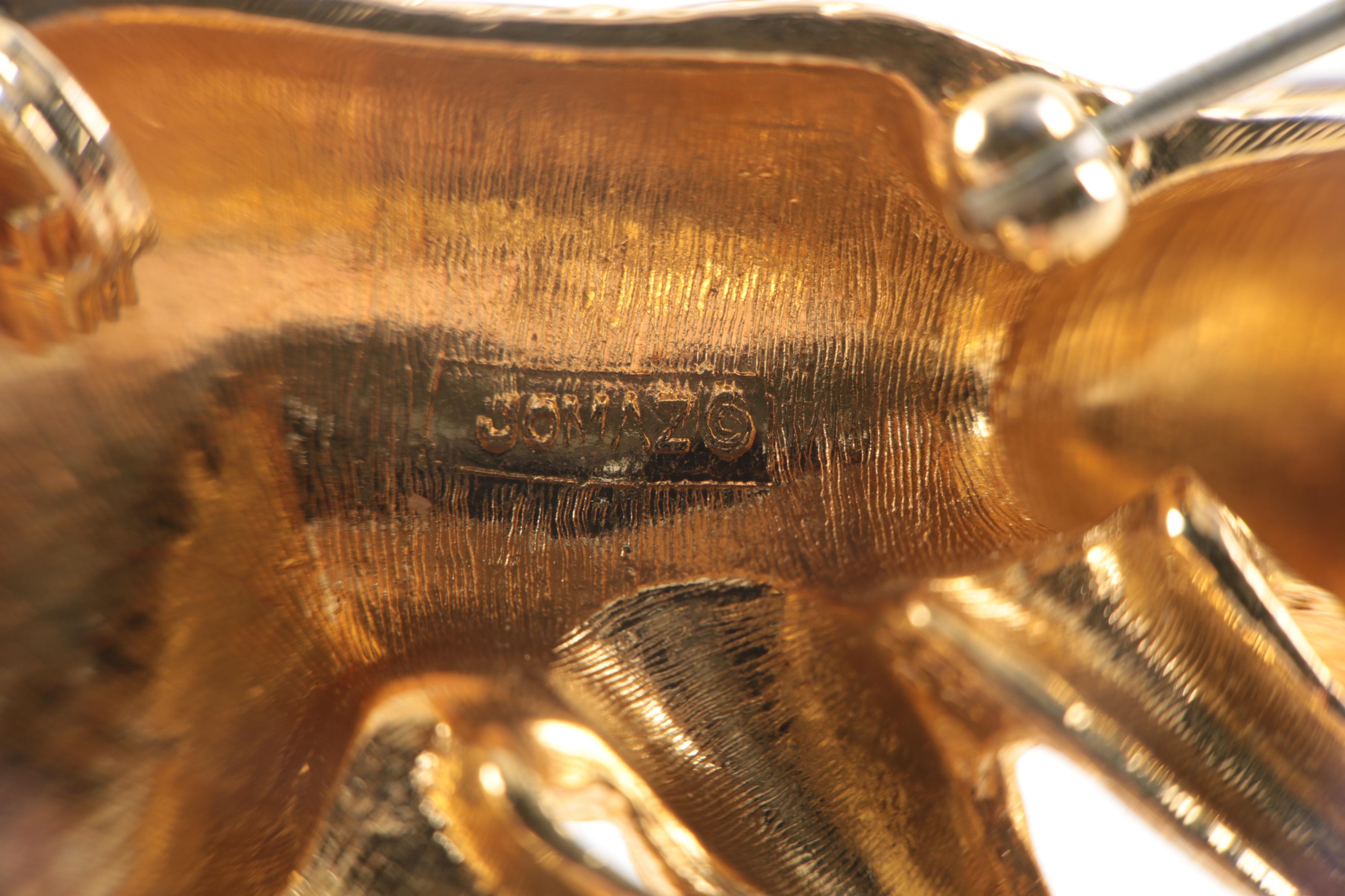 Gold Toned Statement Jewelry Featuring Jomaz