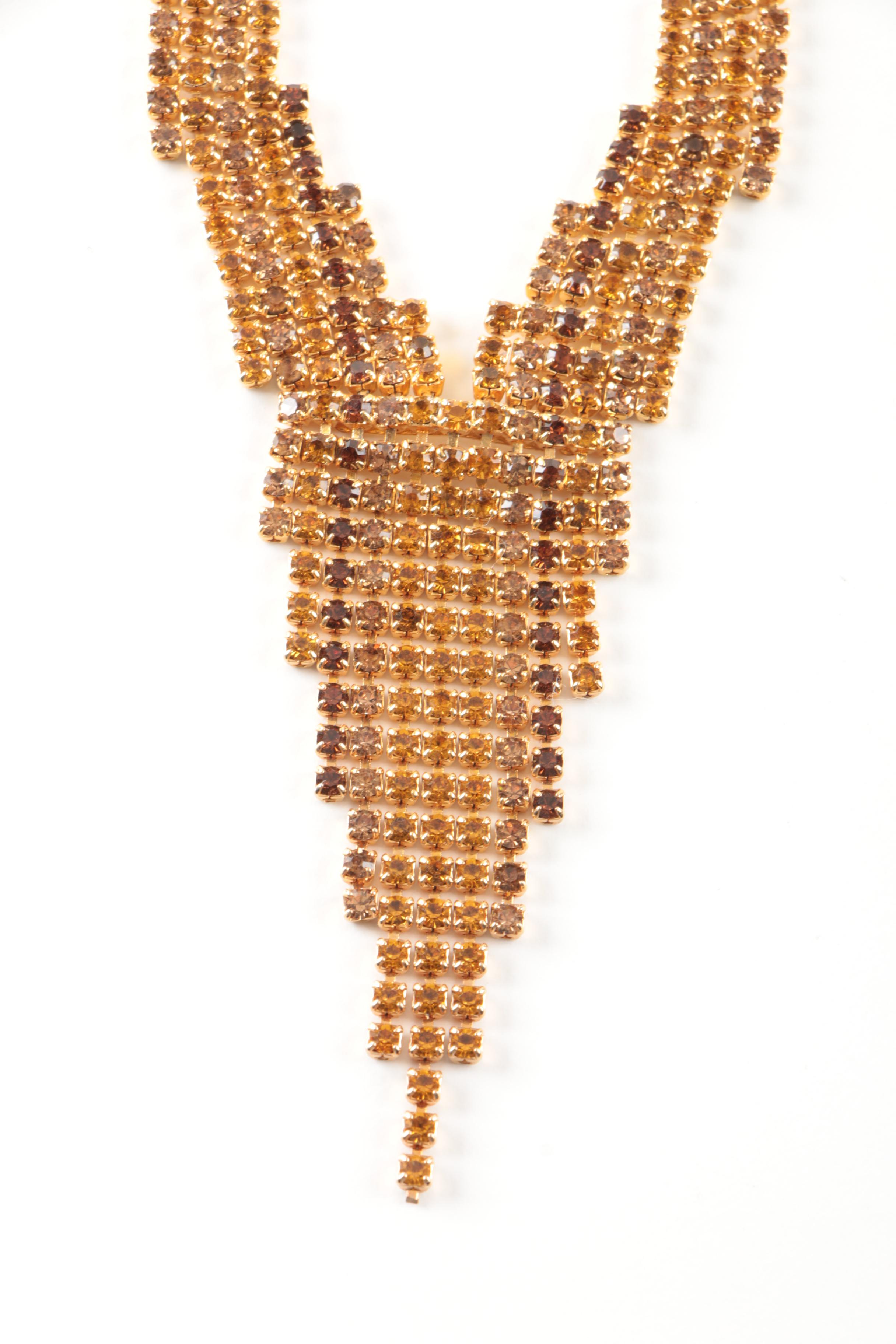 Gold Toned Statement Jewelry Featuring Jomaz