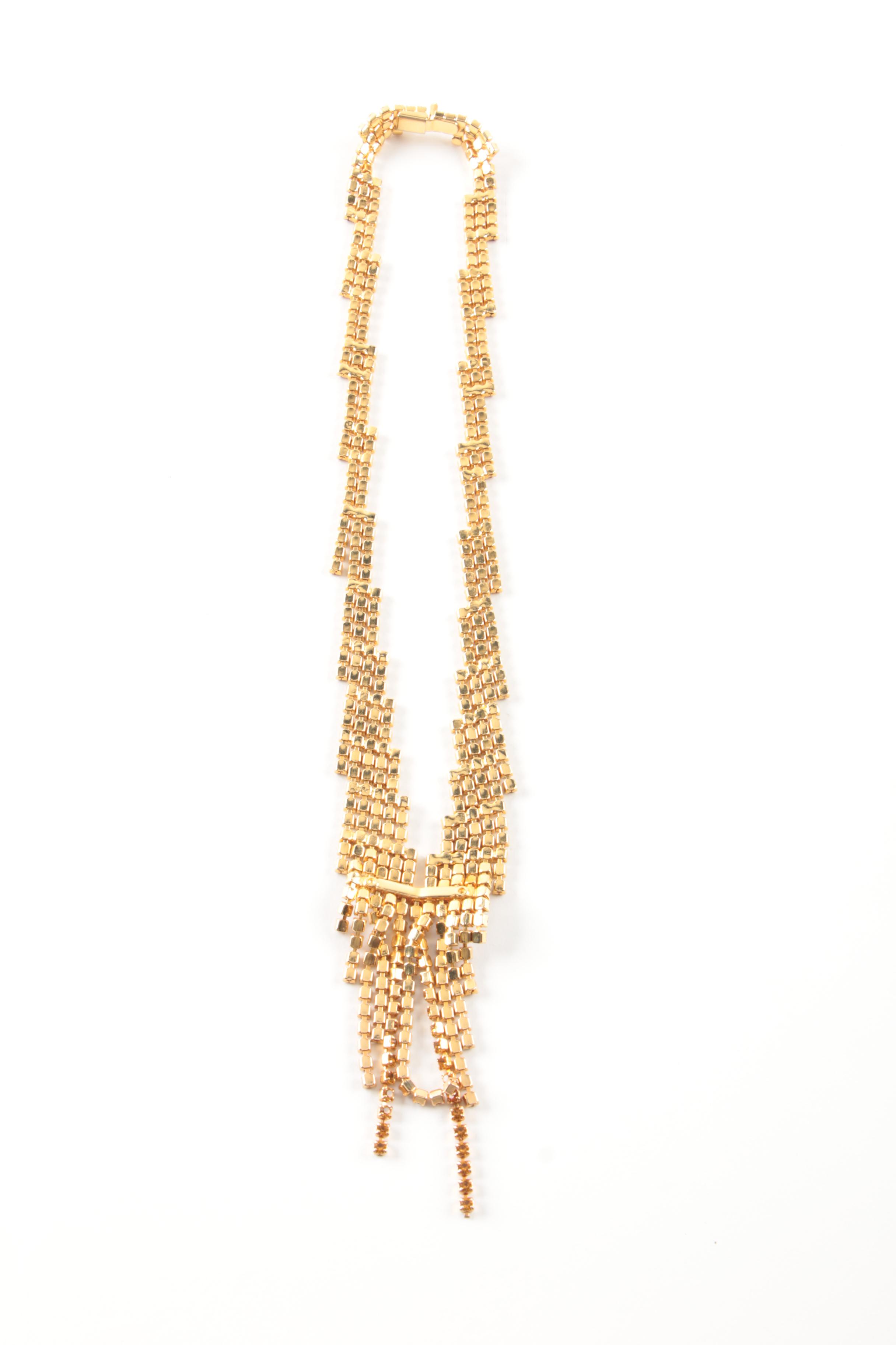 Gold Toned Statement Jewelry Featuring Jomaz