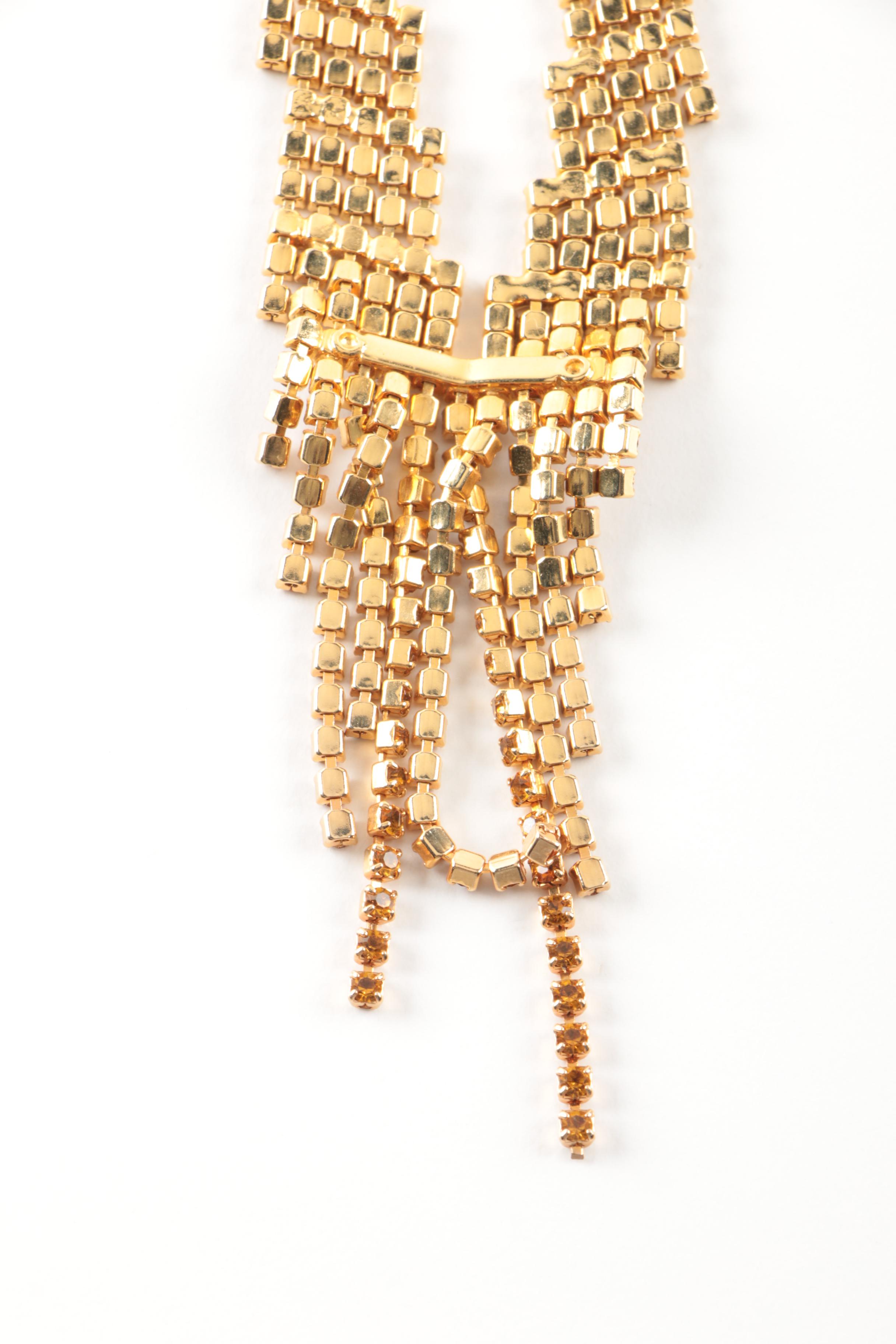 Gold Toned Statement Jewelry Featuring Jomaz