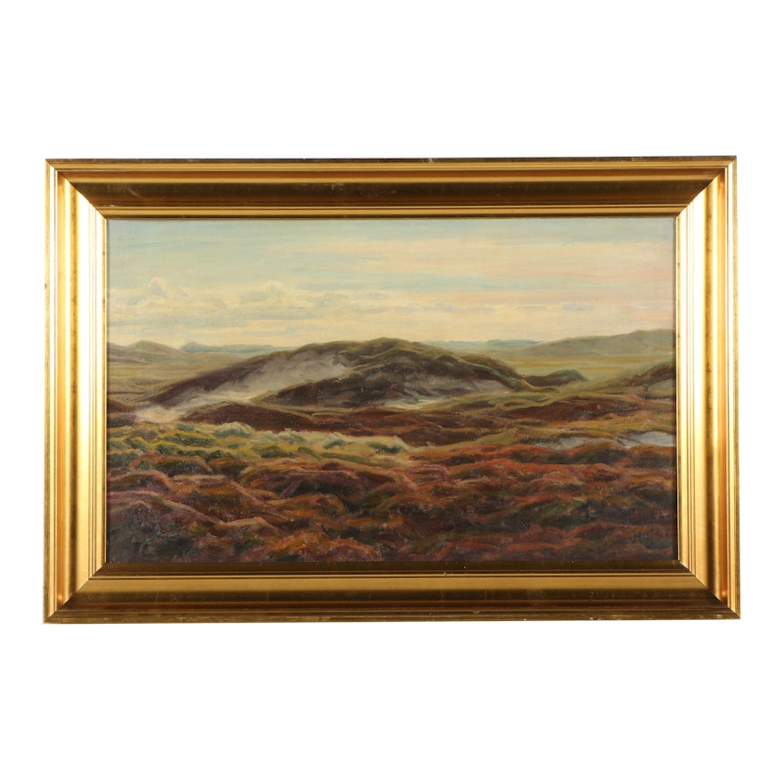 Danish Oil Painting of a Landscape