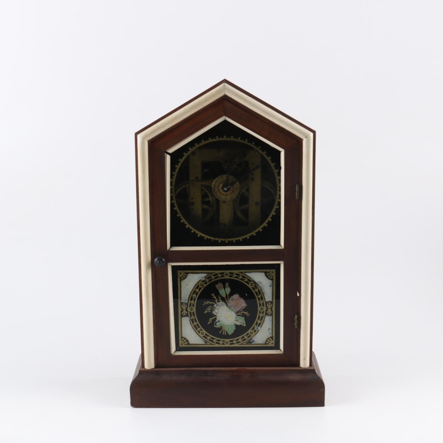 19th Century Fusse Steeple Shelf Clock