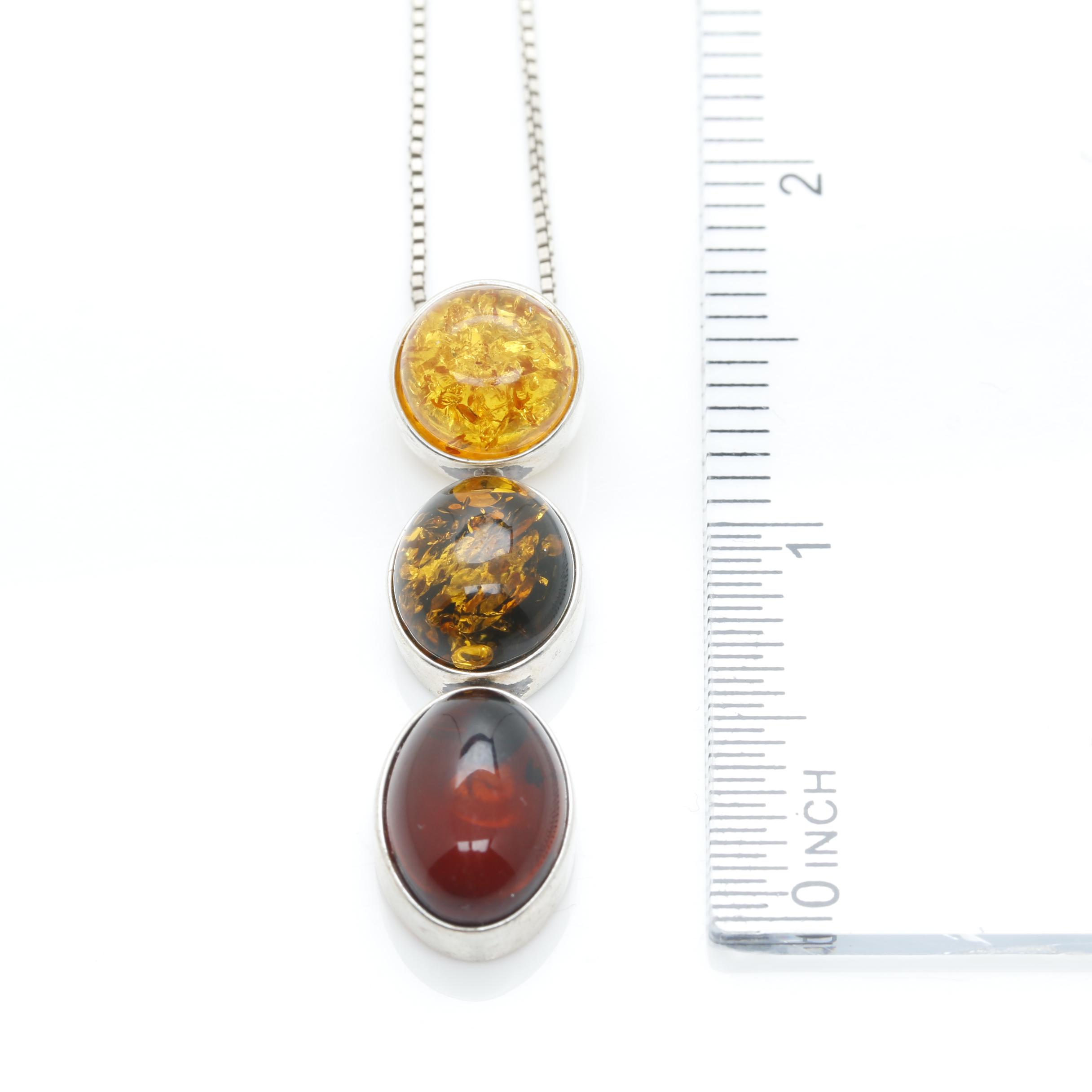 Sterling Silver Amber Jewelry Selection