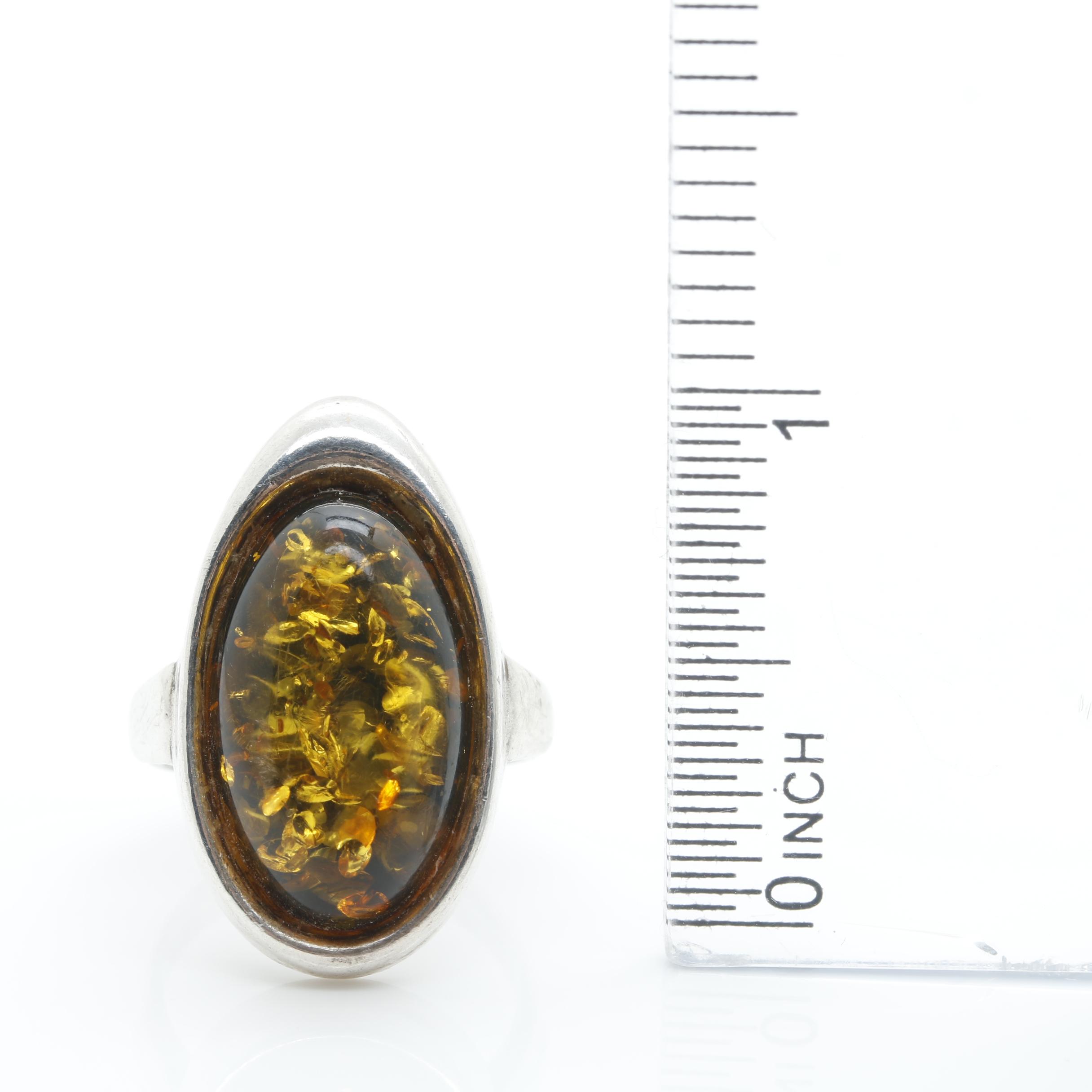 Sterling Silver Amber Jewelry Selection