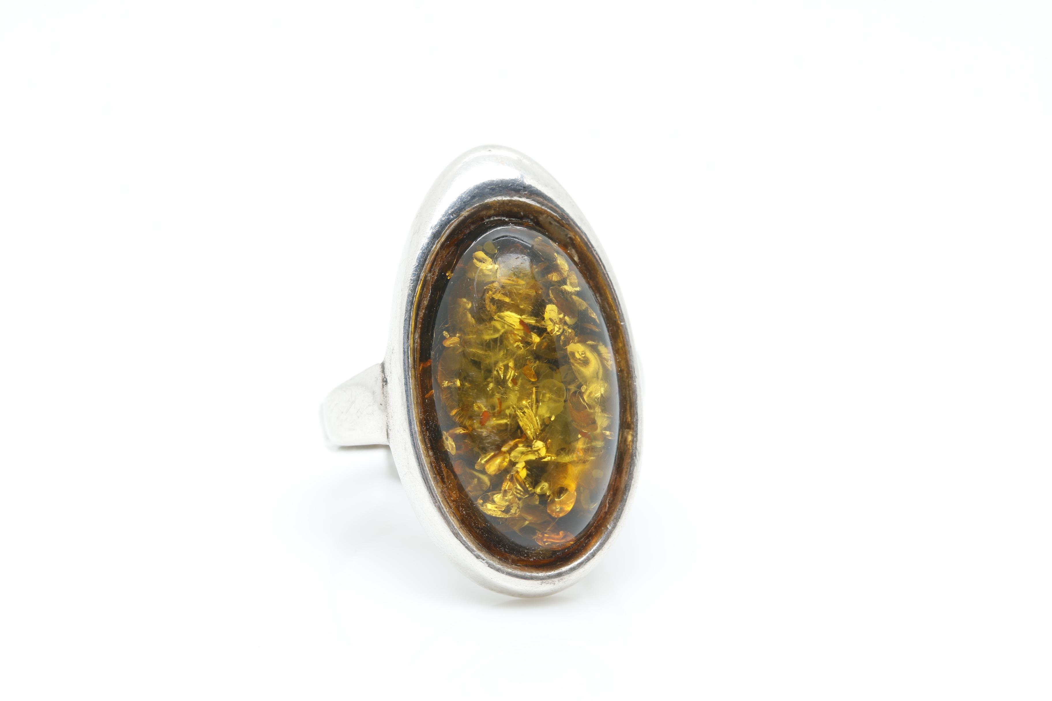 Sterling Silver Amber Jewelry Selection