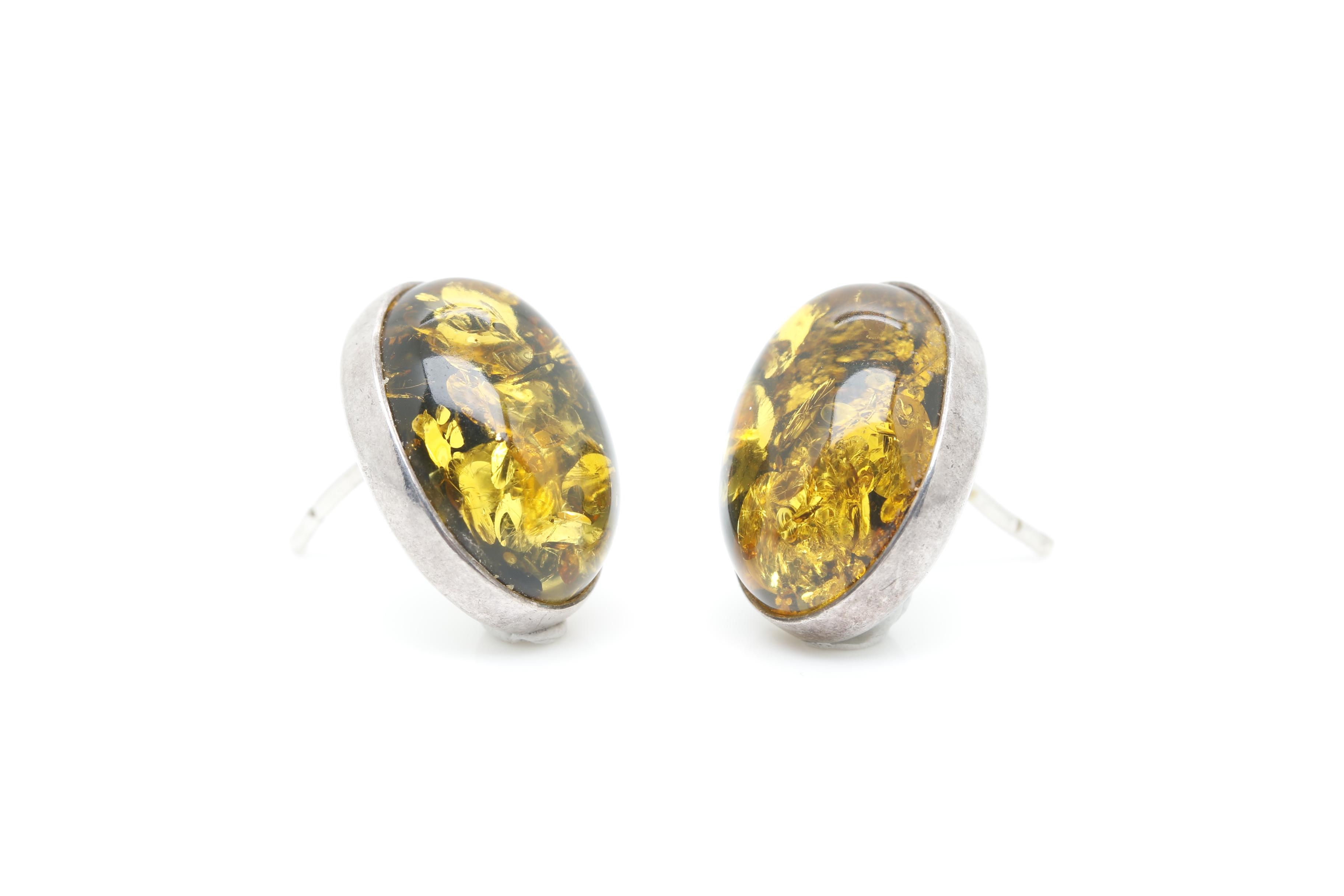 Sterling Silver Amber Jewelry Selection