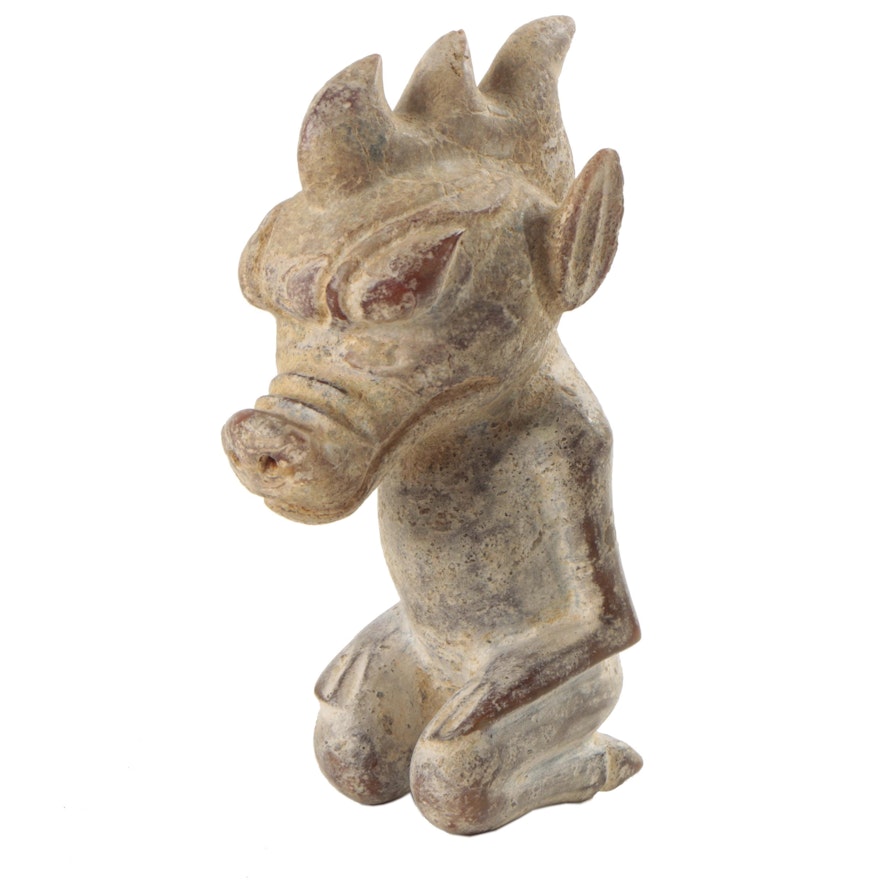 Archaistic Hongshan Style Mythical Serpentine Figure