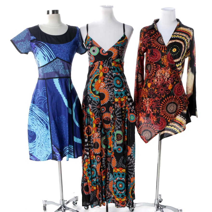 Women's Aller Simplement Size M Print Dresses and Tunic