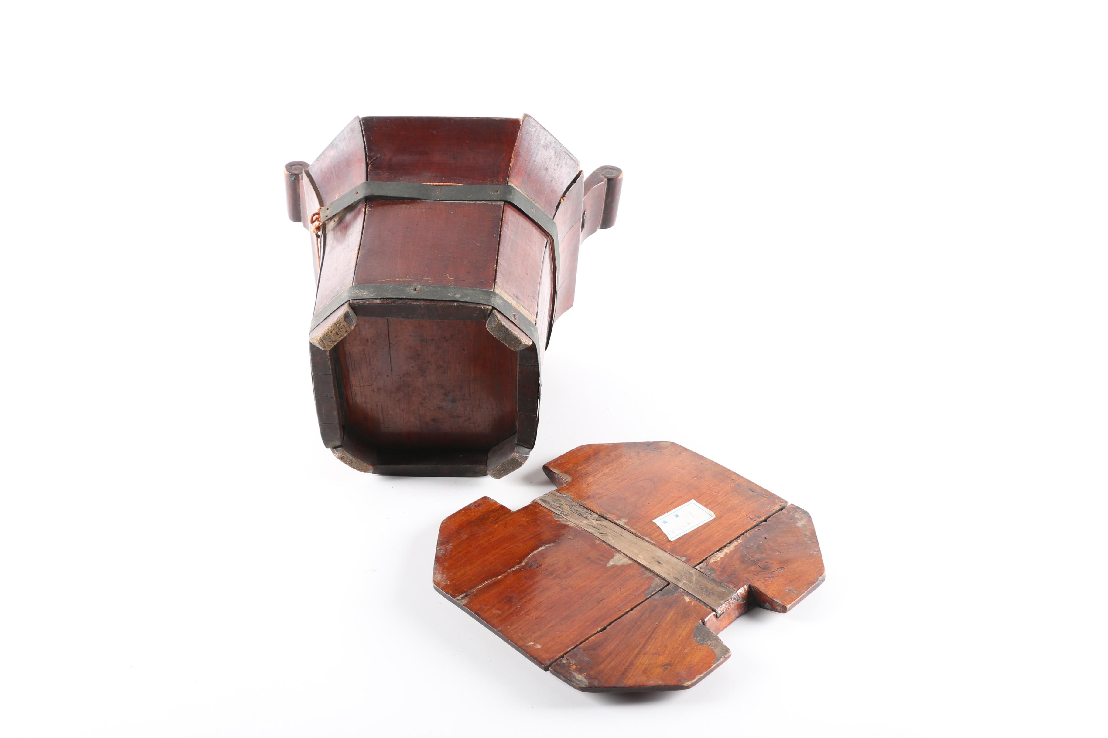 Antique Chinese Wooden Bucket