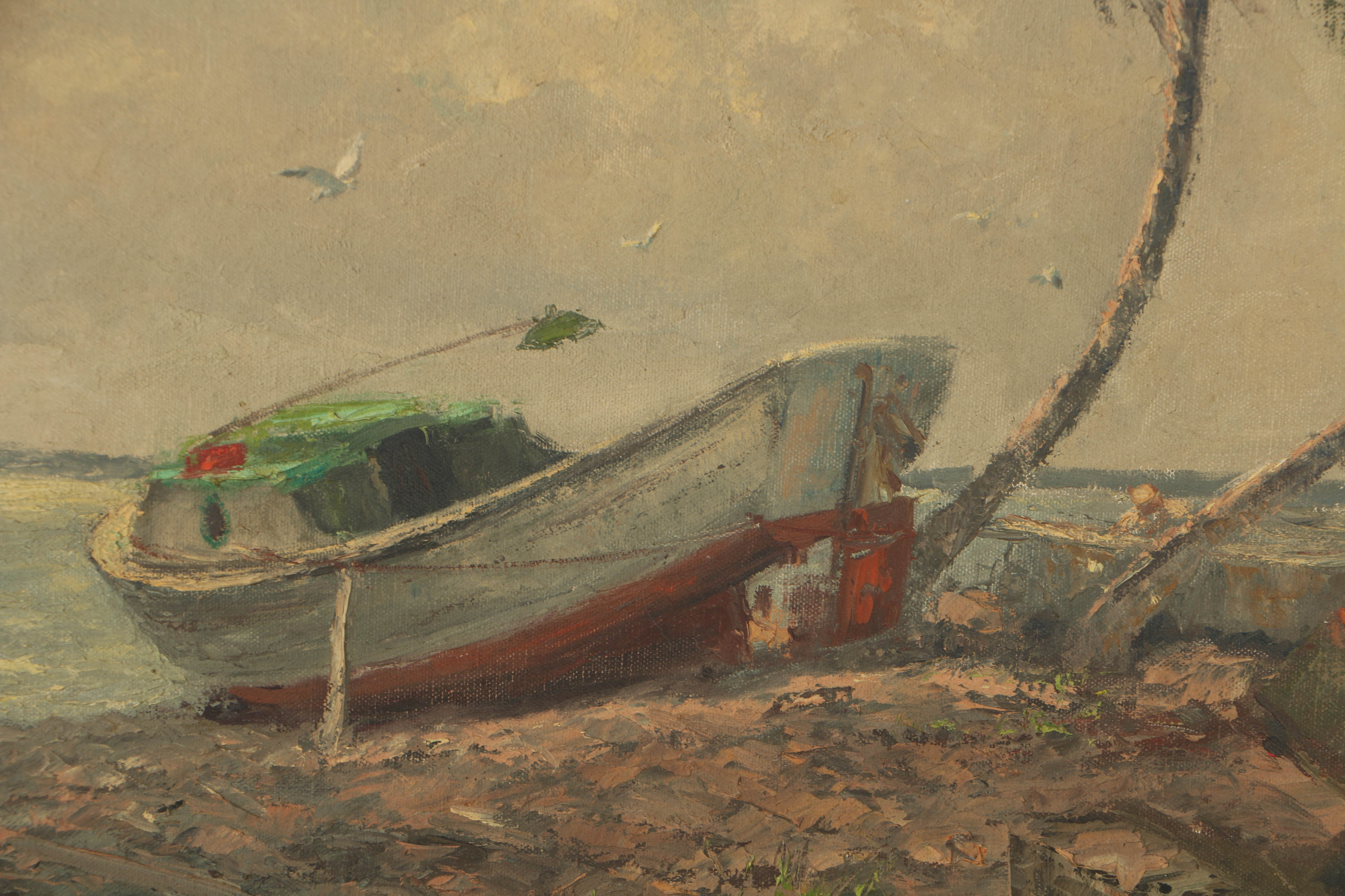 Albert Ernest Backus Oil Painting on Canvas "Morning Breeze - Indian River"