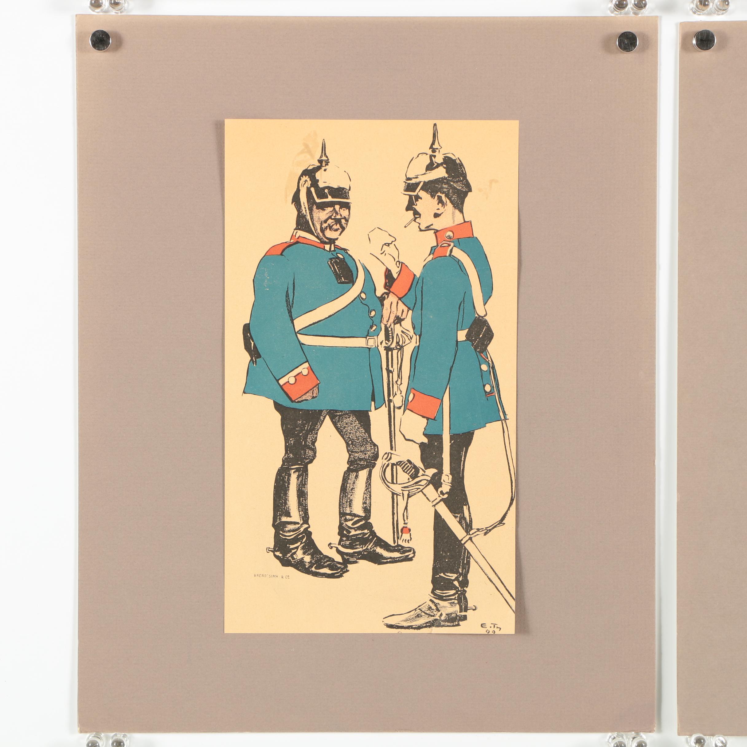 Lithographs After Eduard Thöny of Figures