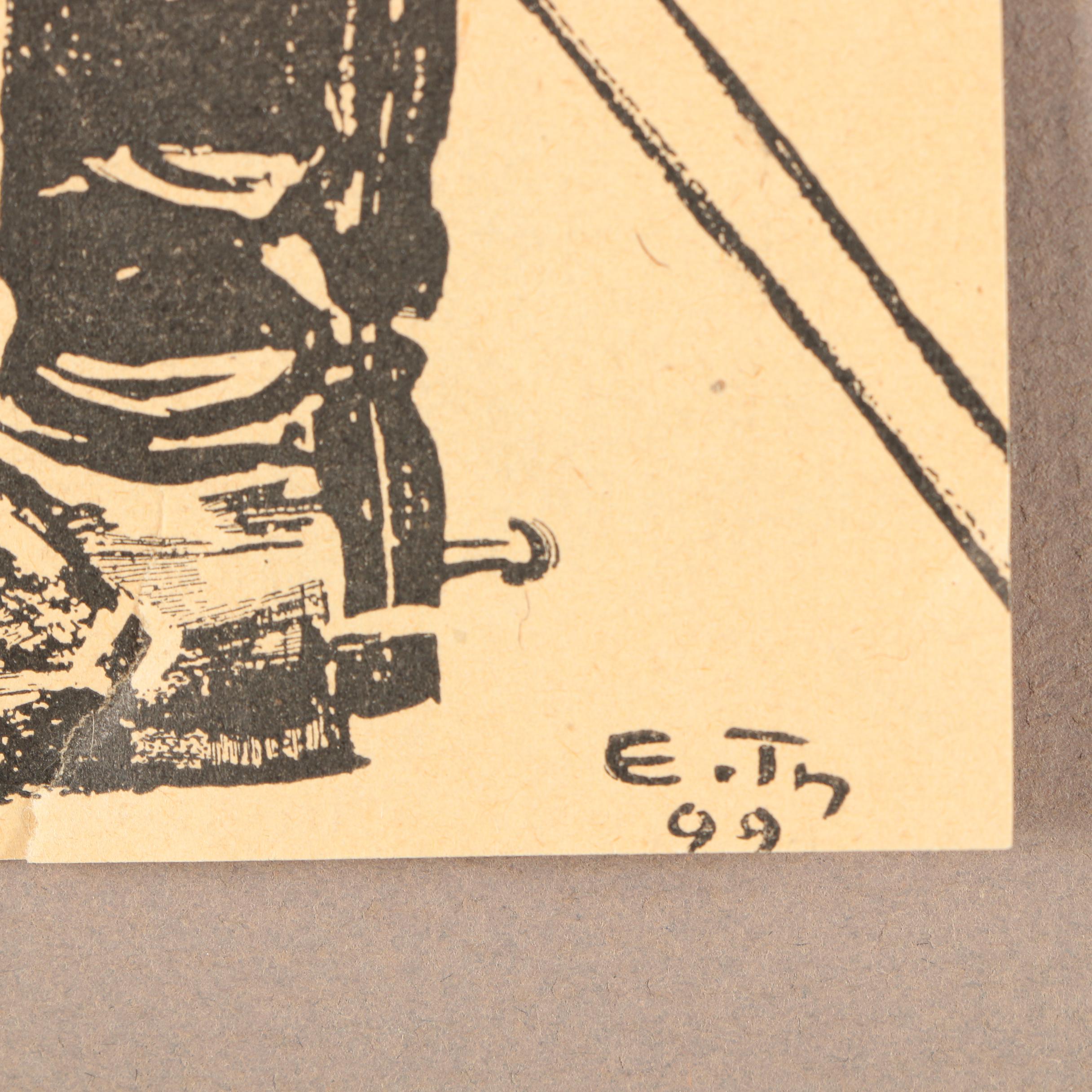 Lithographs After Eduard Thöny of Figures