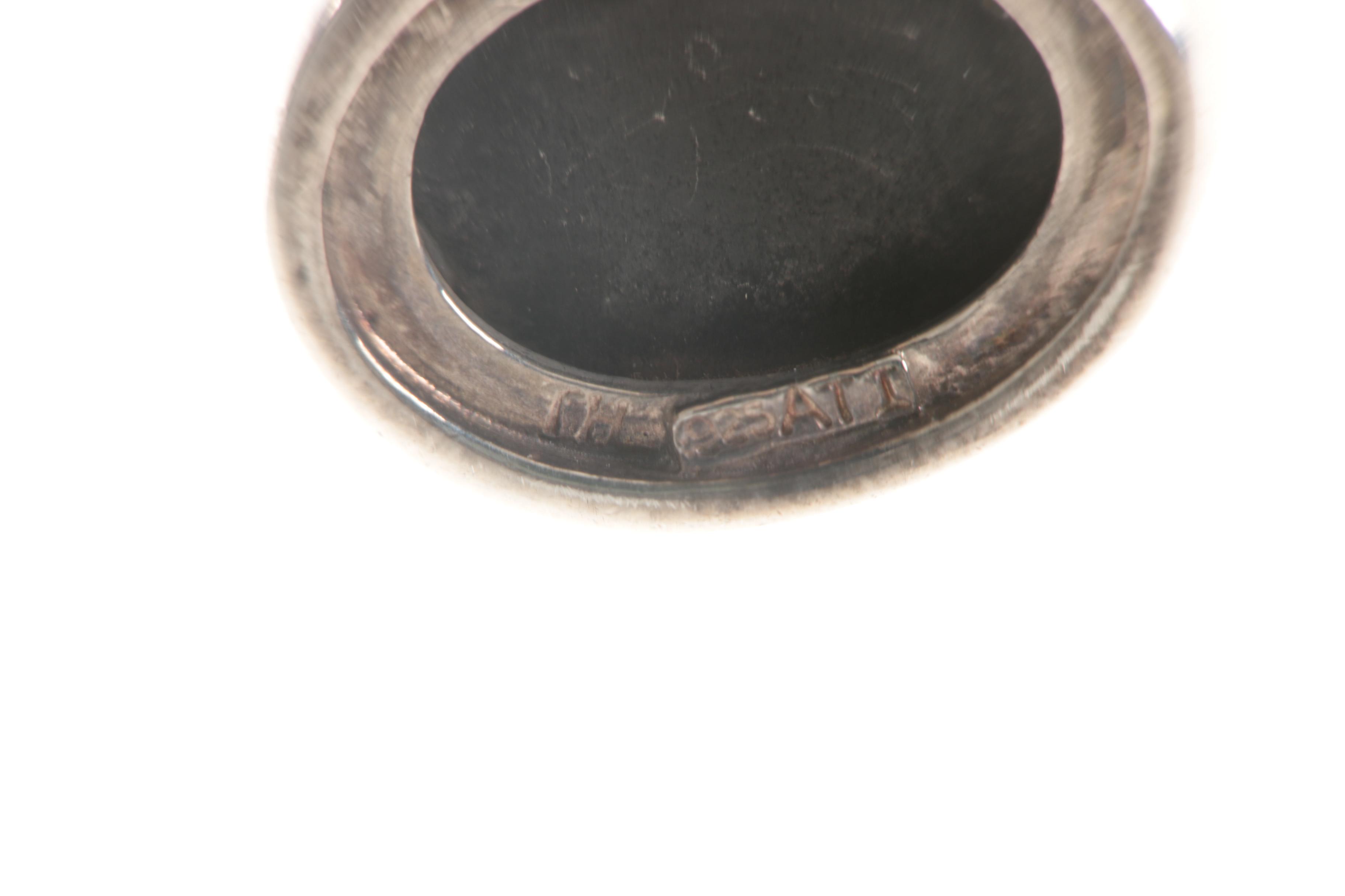 Selection of Sterling Silver Turquoise, Chalcedony and Onyx Jewelry