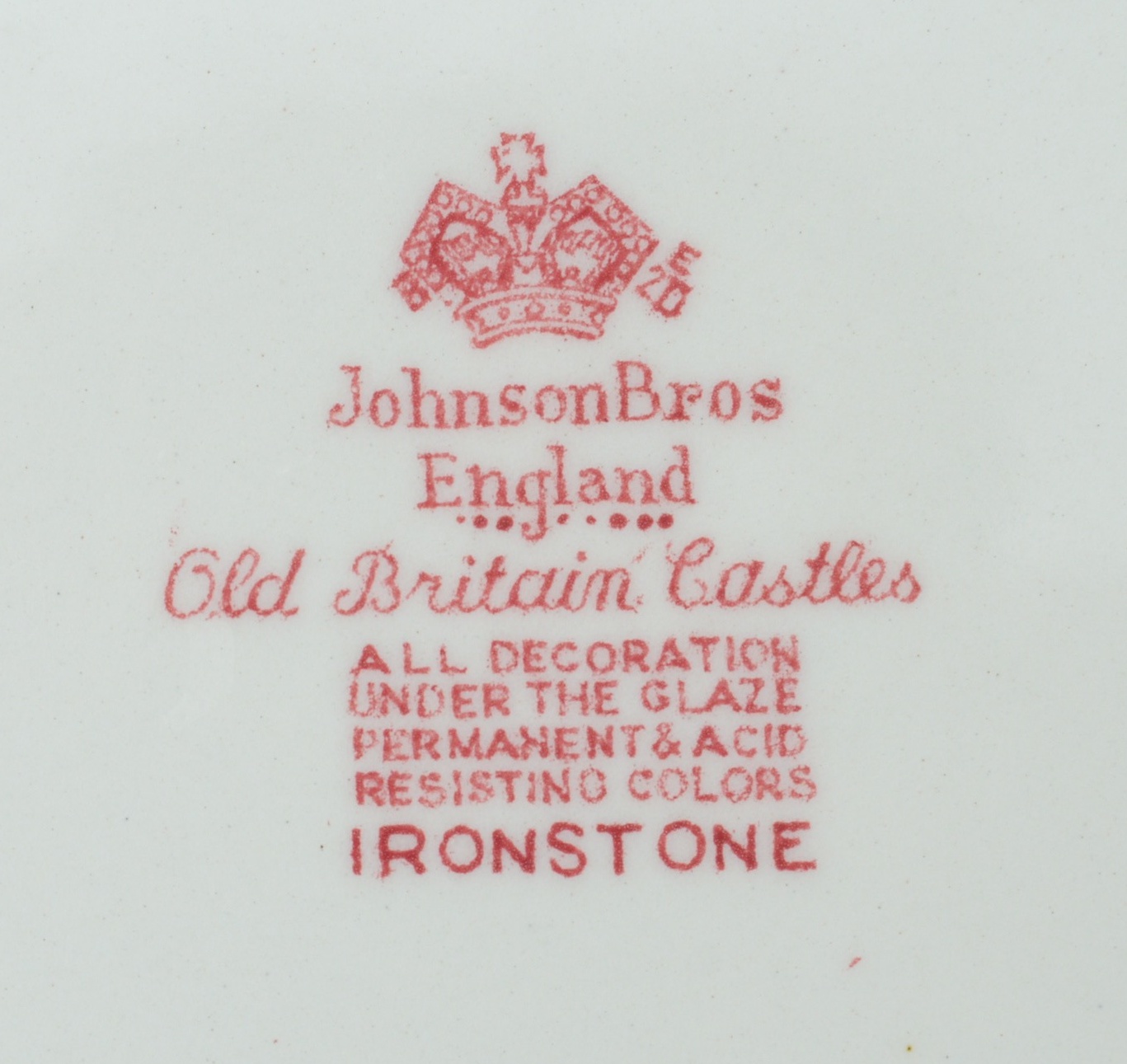 Collection of Johnson Brother's "Old Britain Castles" China
