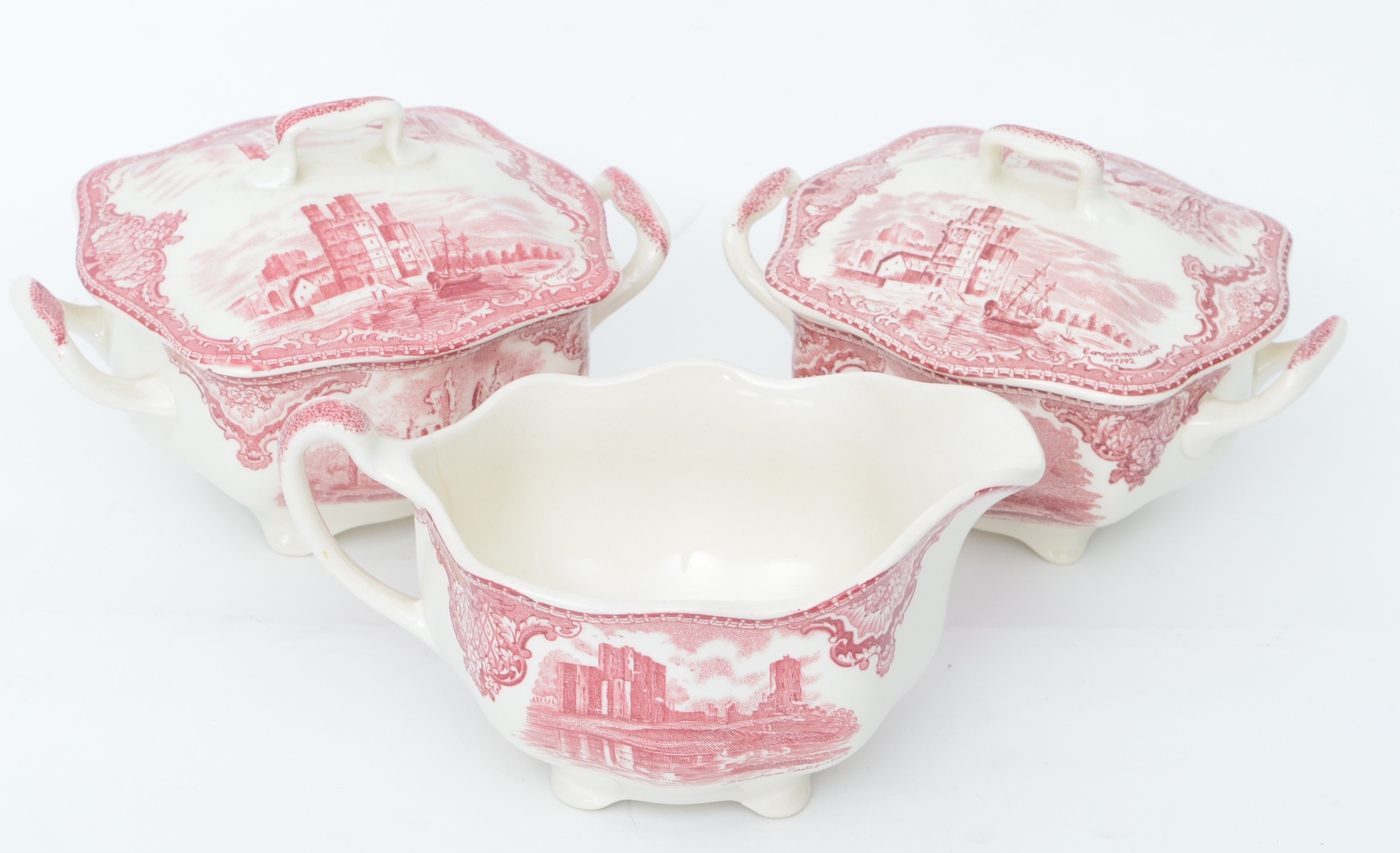 Collection of Johnson Brother's "Old Britain Castles" China