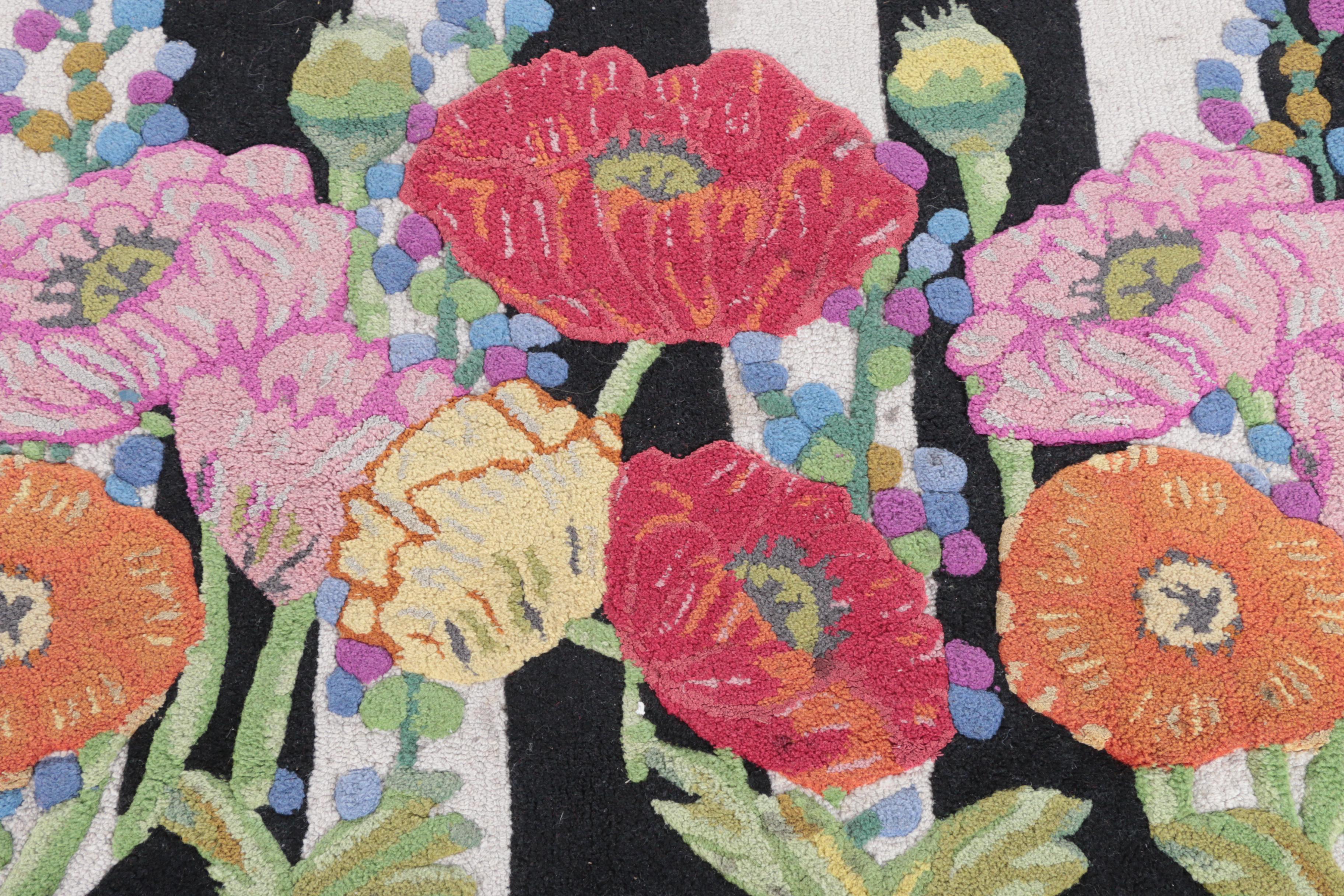 Tufted MacKenzie-Childs "Poppy Field" Area Rug