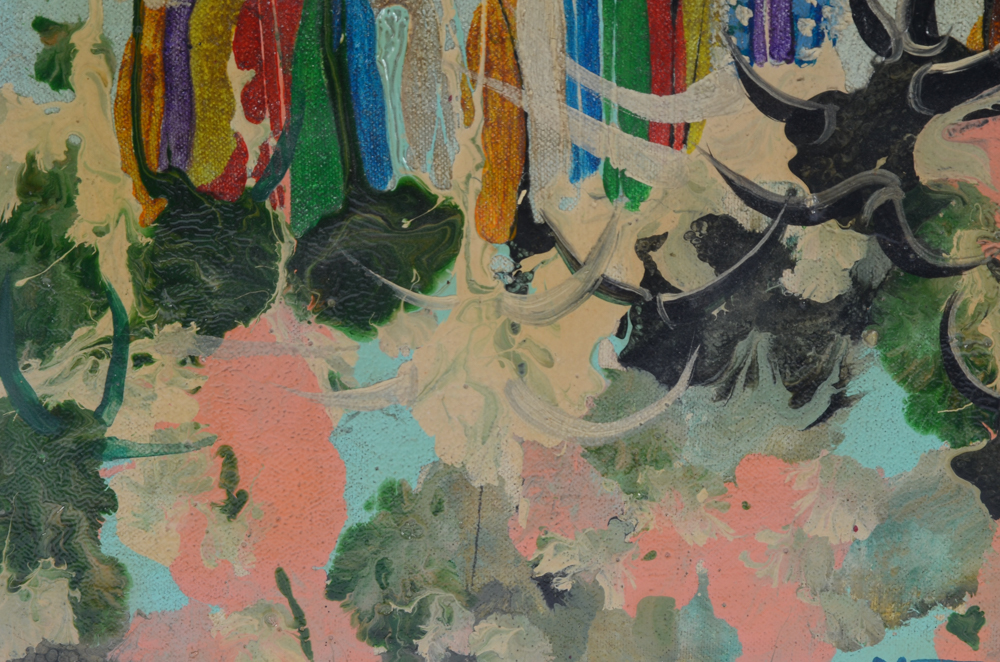 Musset Payant Oil Painting on Canvas of Costumed Figures