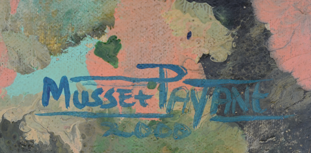 Musset Payant Oil Painting on Canvas of Costumed Figures