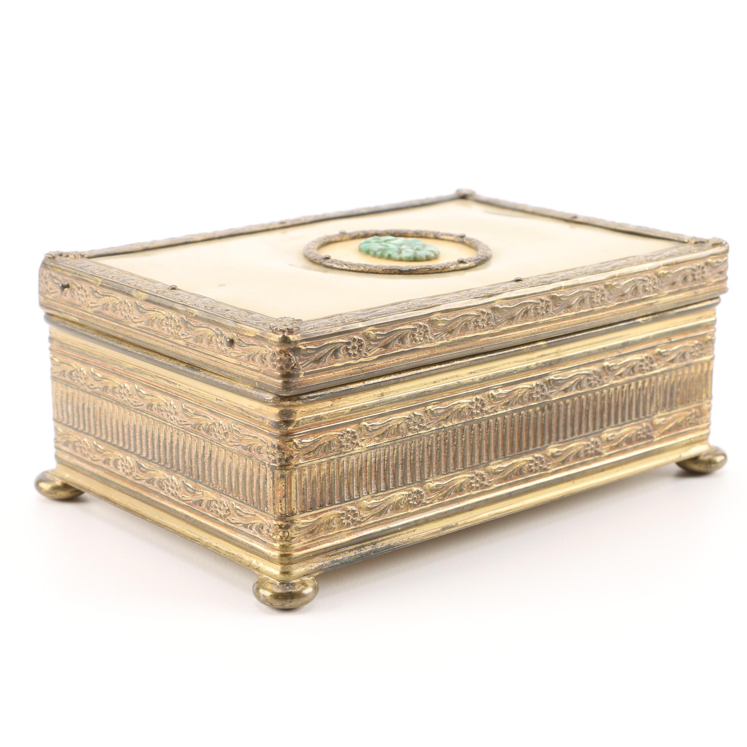 Vintage Apollo Fluorite Medallion Box