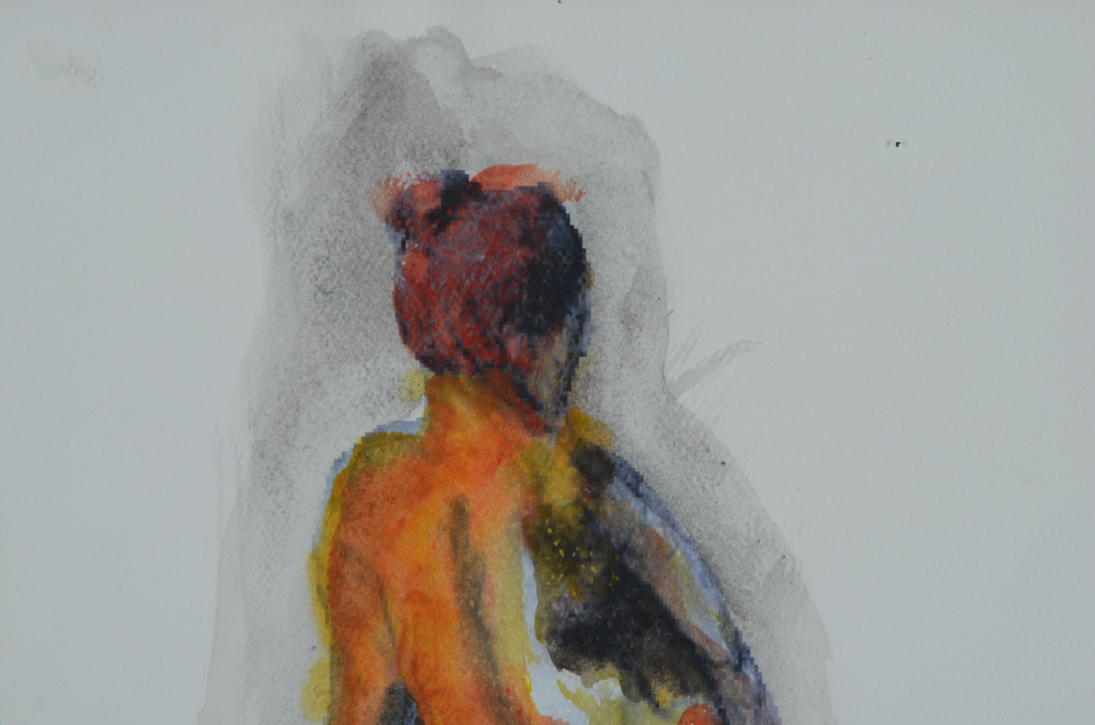 Robert Lackney Mixed Media Painting "A Friend"