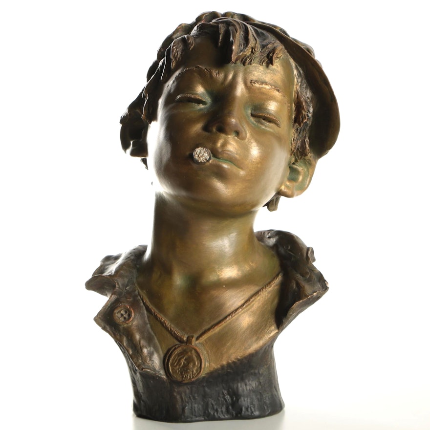 Plaster Sculpture of Boy