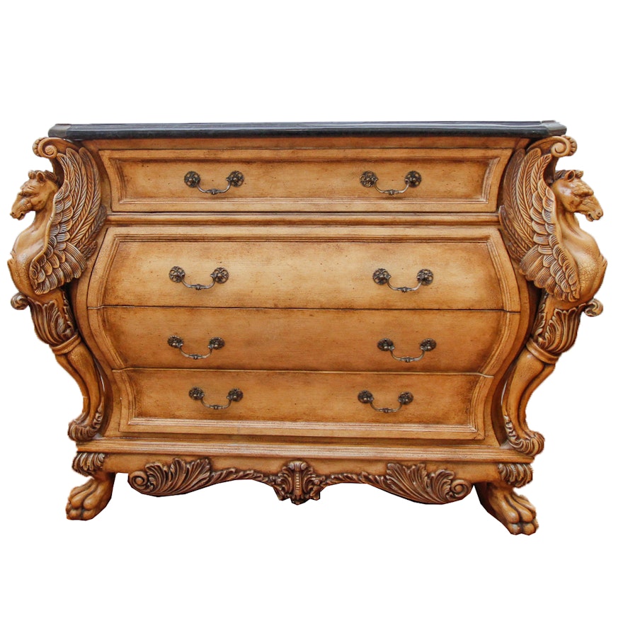 French Empire Style Bombe Chest