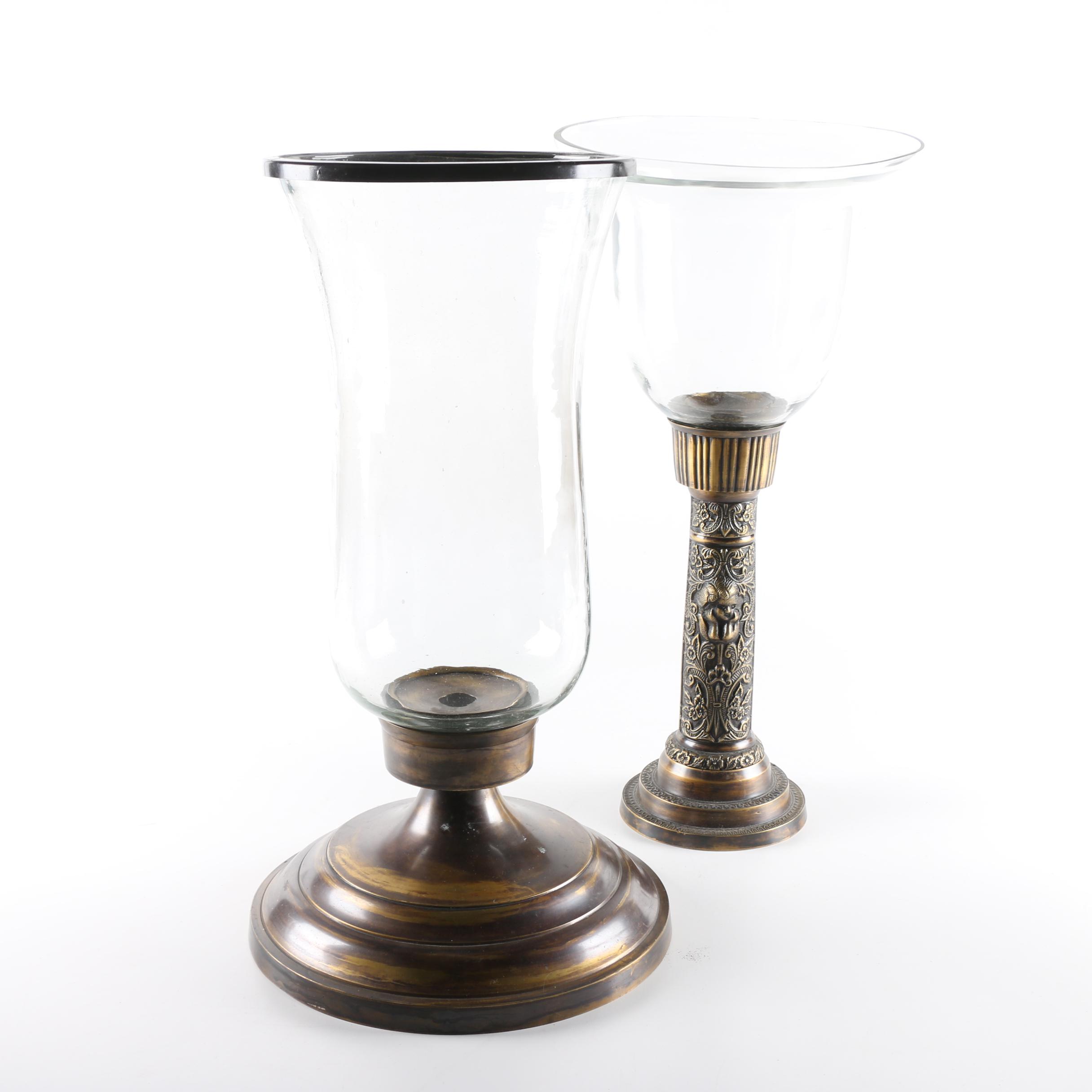 Glass Candle Hurricanes