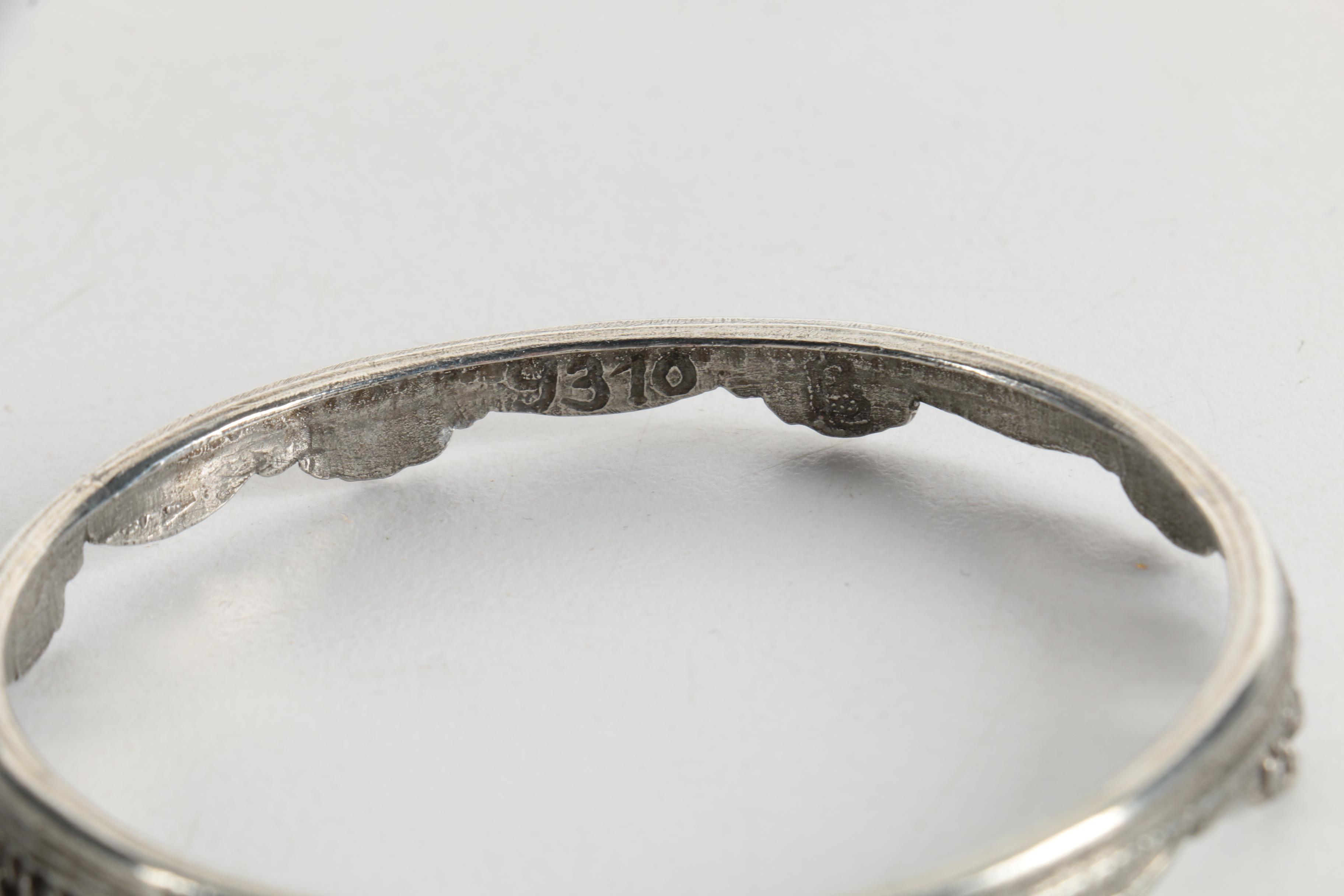 French 800 Silver Accented Glass Carafe Set with Additional Glass Carafe and Cup