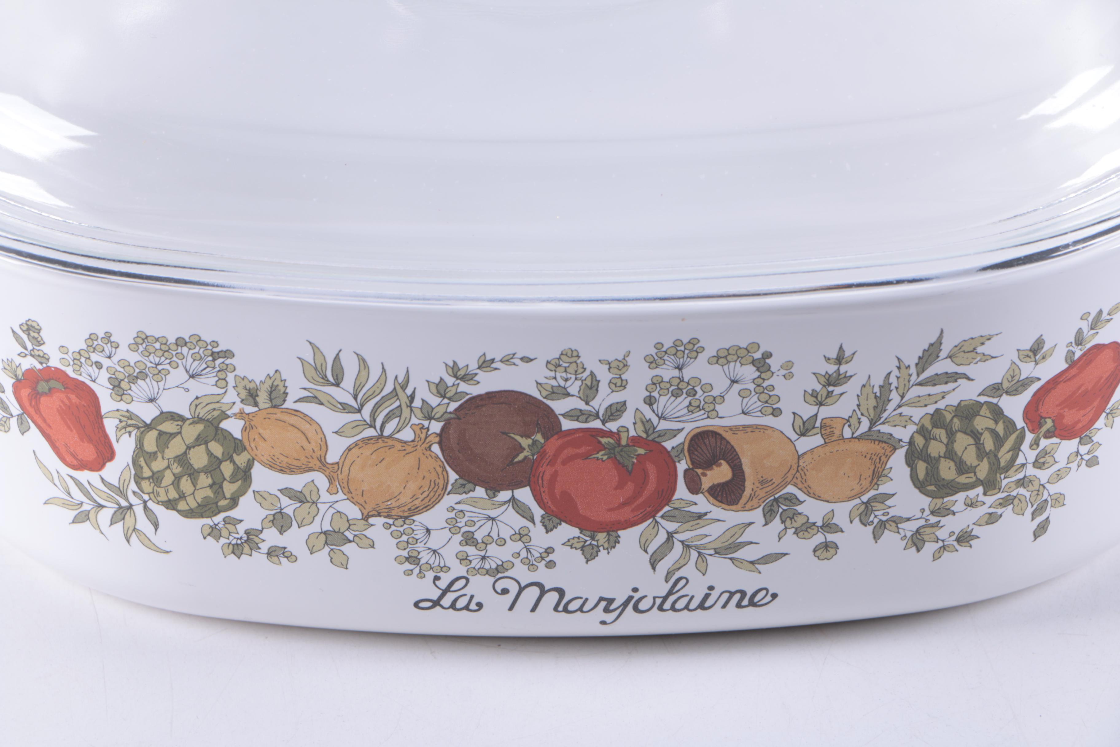 Vintage Corning Ware "Spice of Life" Baking Dishes and Descoware Dutch Oven