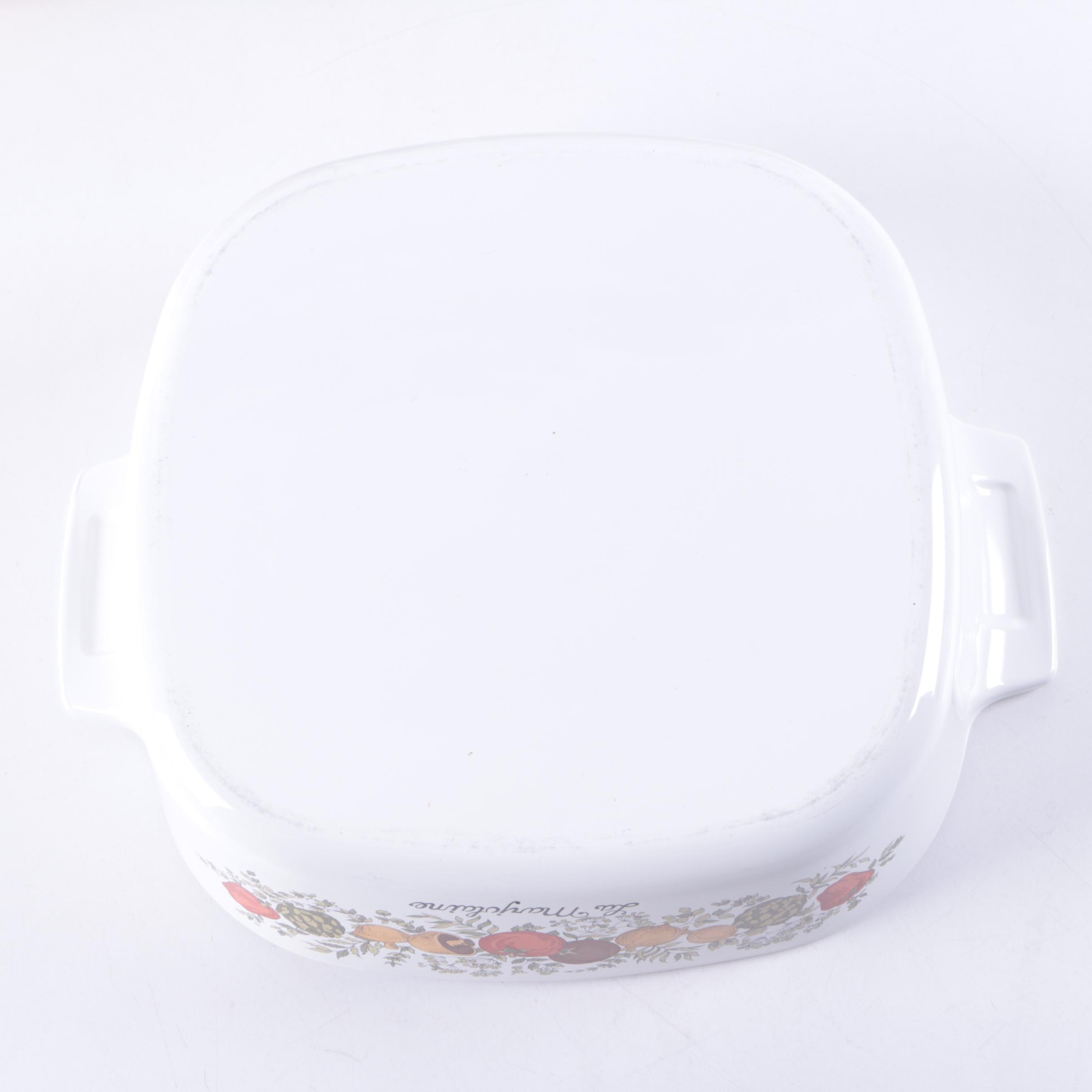 Vintage Corning Ware "Spice of Life" Baking Dishes and Descoware Dutch Oven