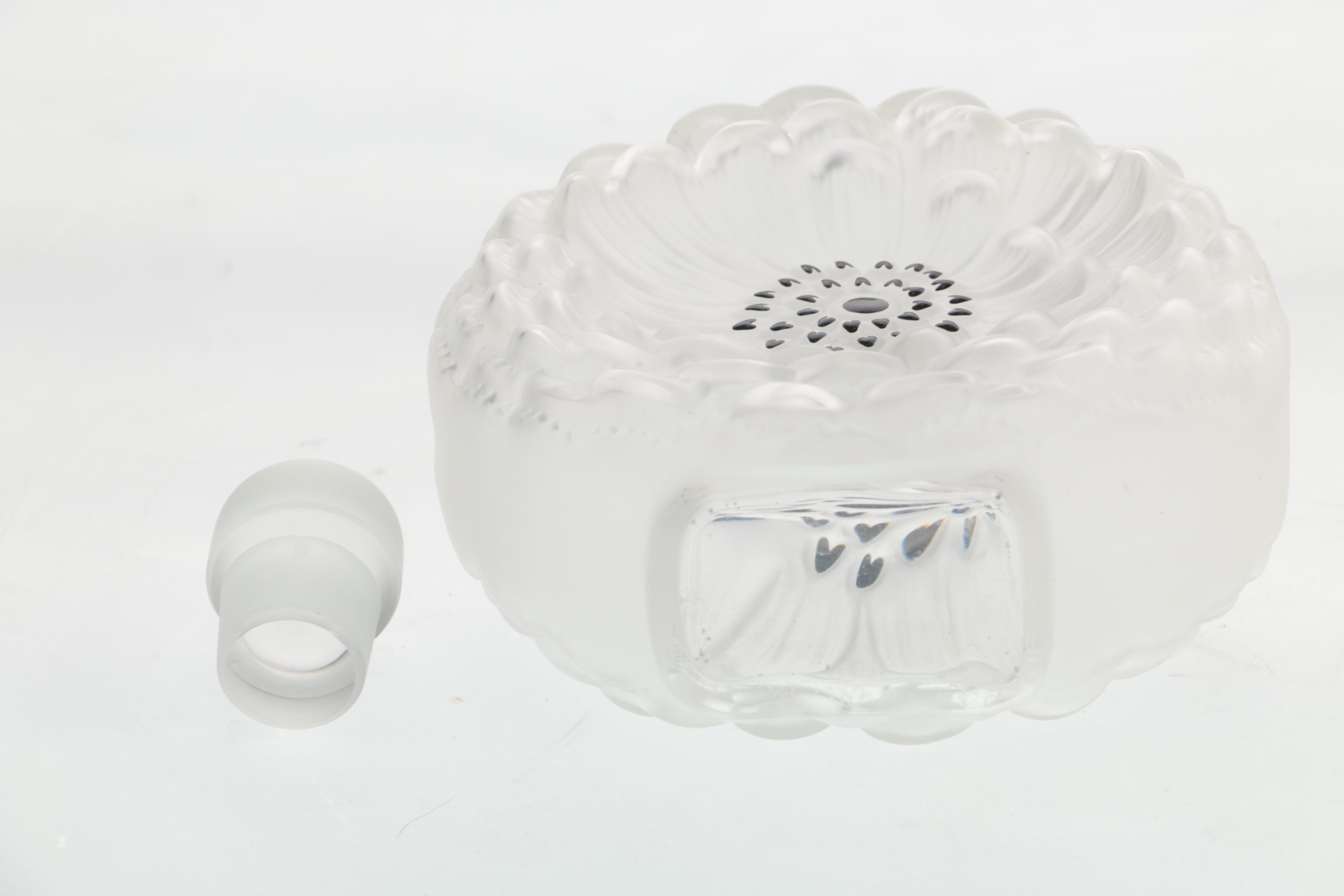 Lalique Crystal "Dahlia" Perfume Bottle