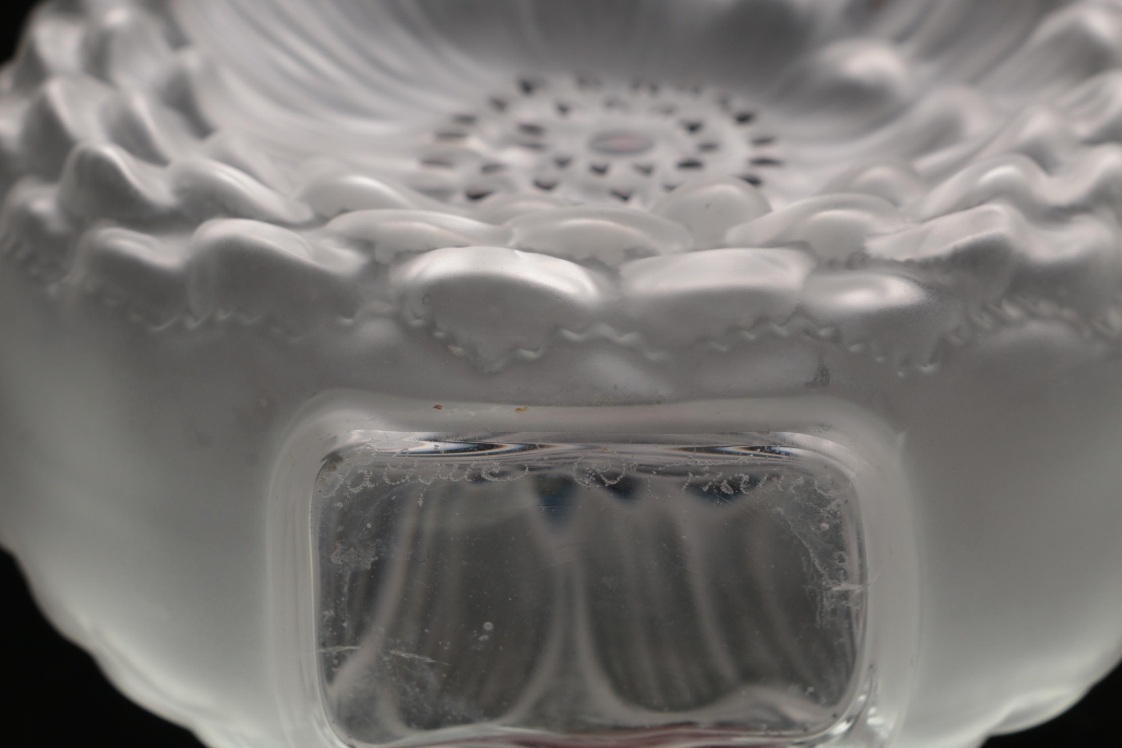 Lalique Crystal "Dahlia" Perfume Bottle