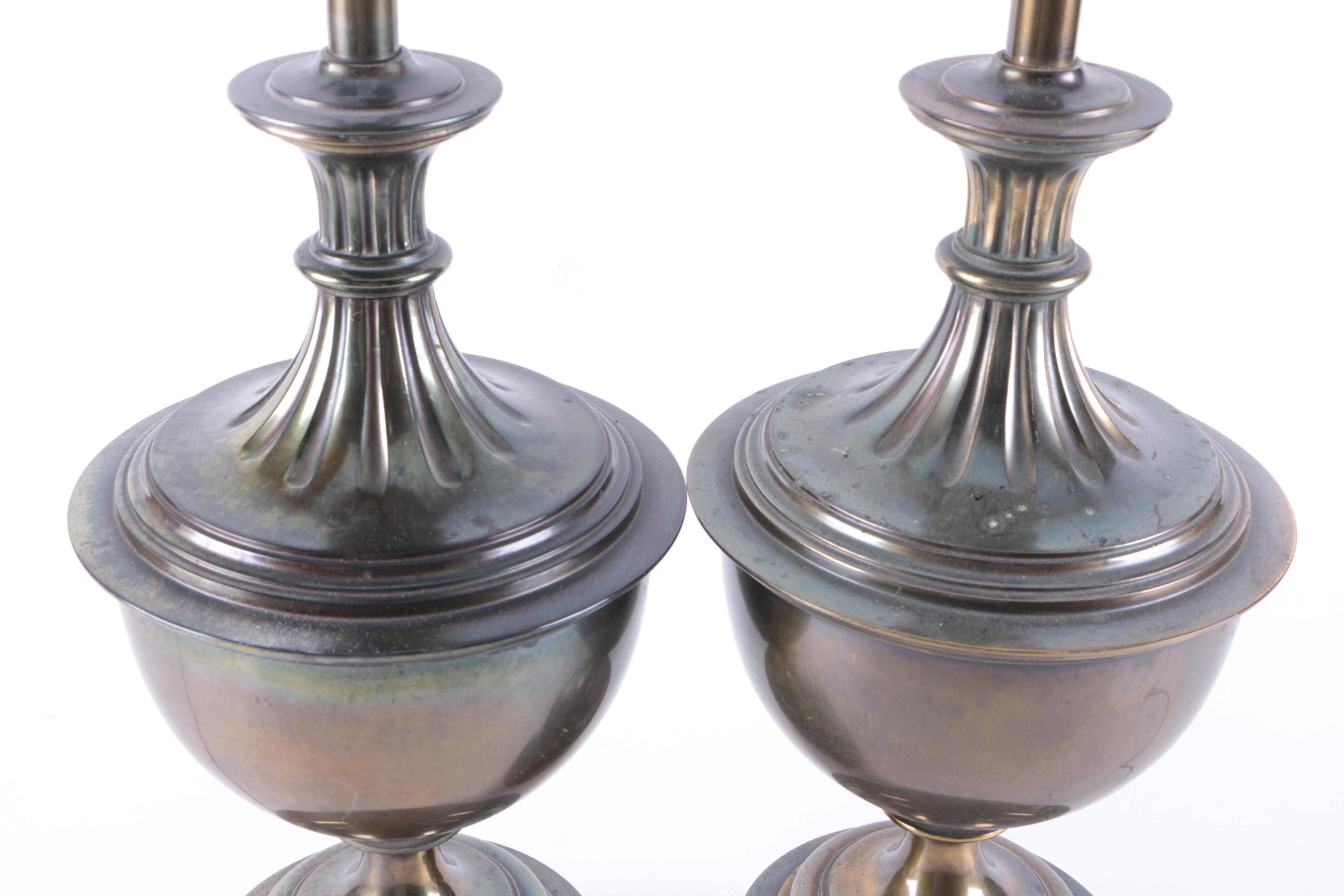 Pair of Brass Table Lamps