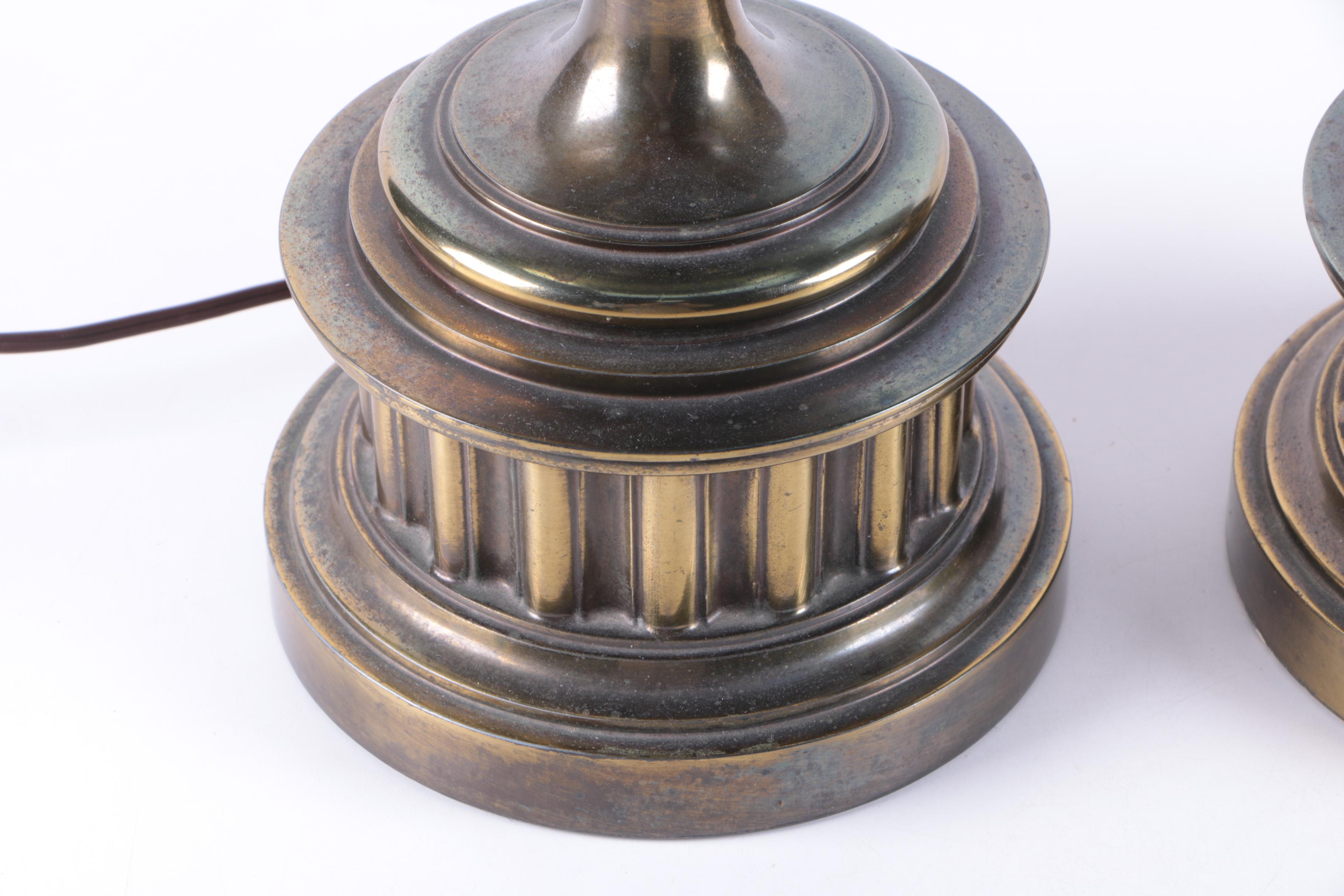 Pair of Brass Table Lamps