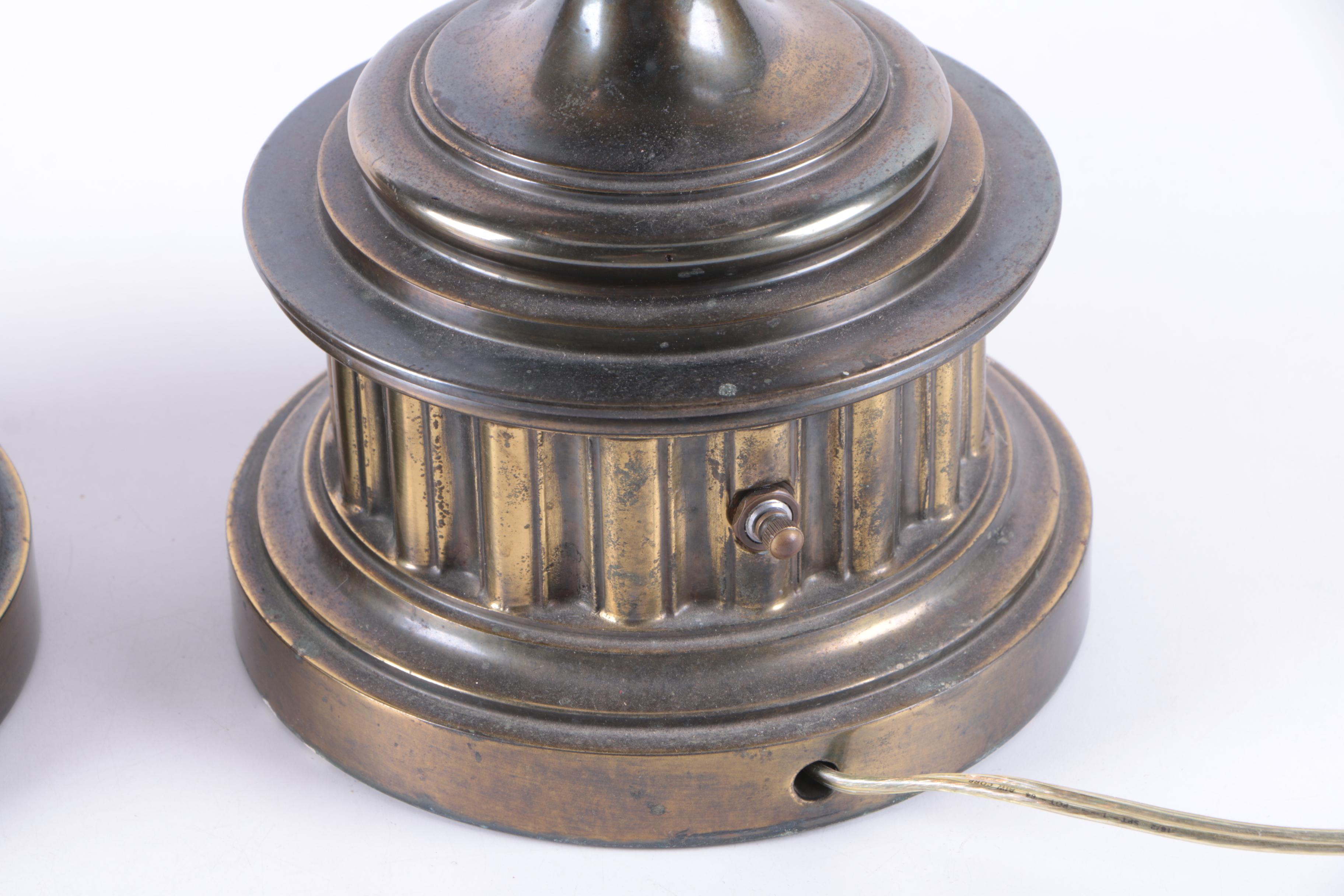 Pair of Brass Table Lamps