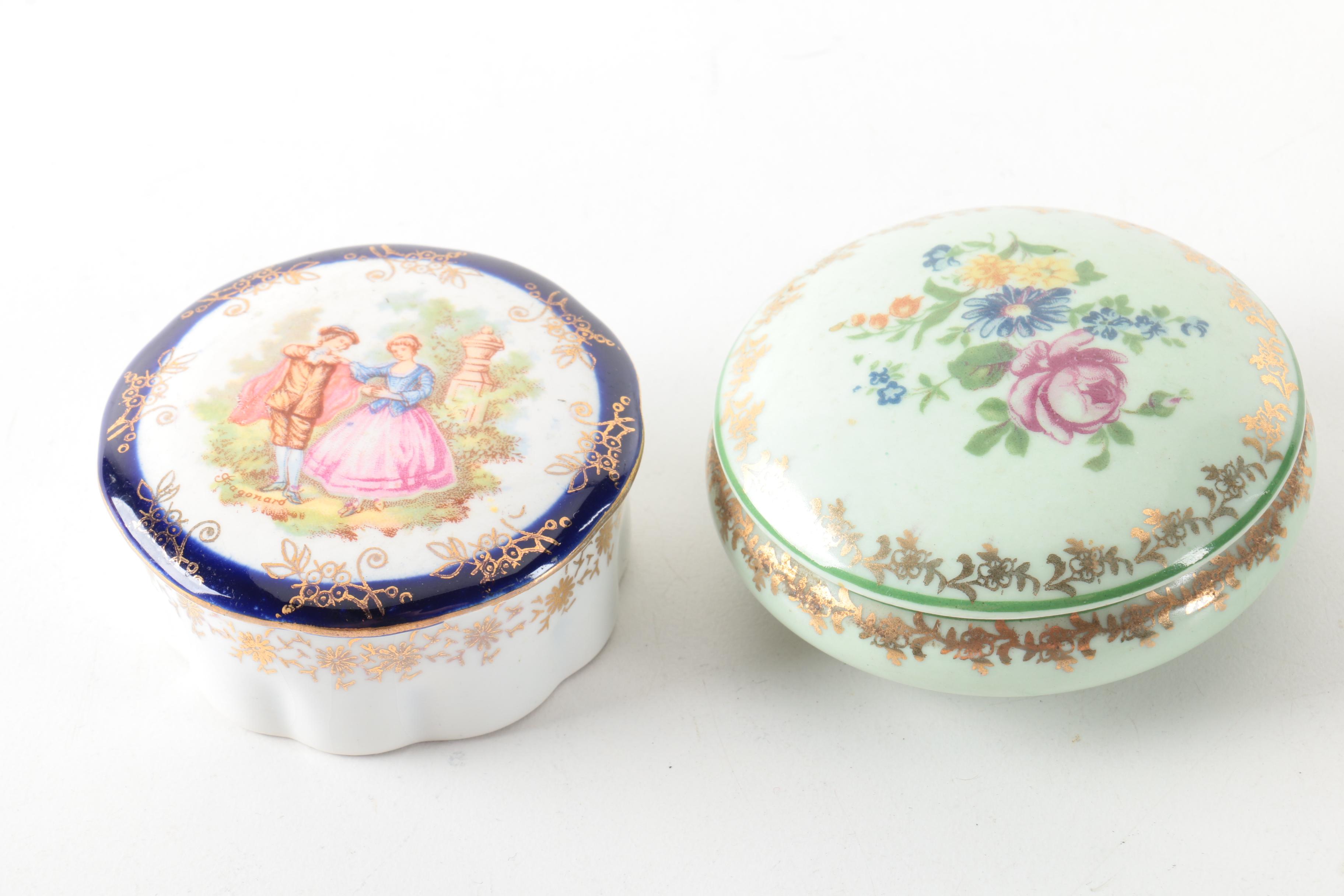 Porcelain Decorative Accessories Featuring Limoges