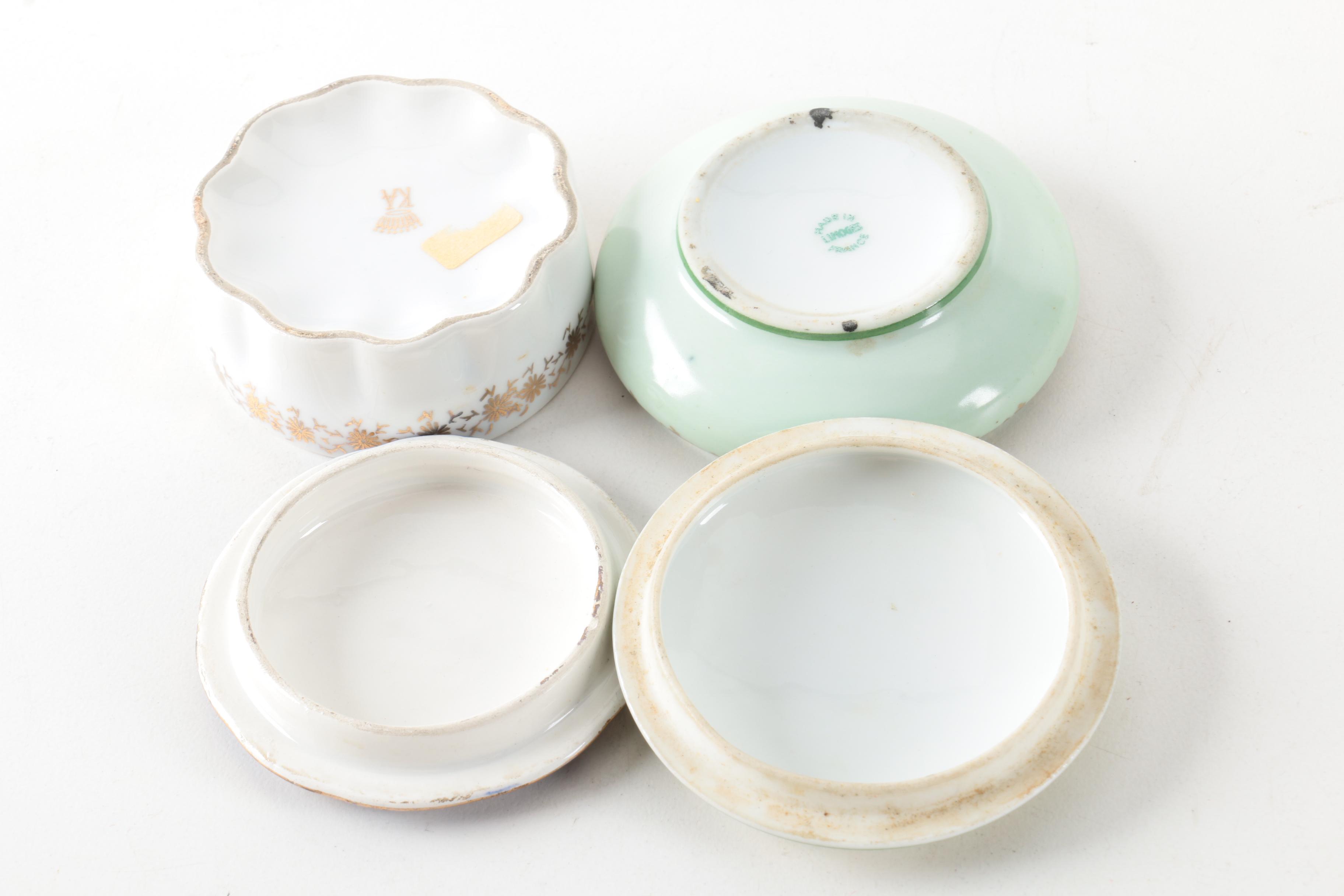 Porcelain Decorative Accessories Featuring Limoges