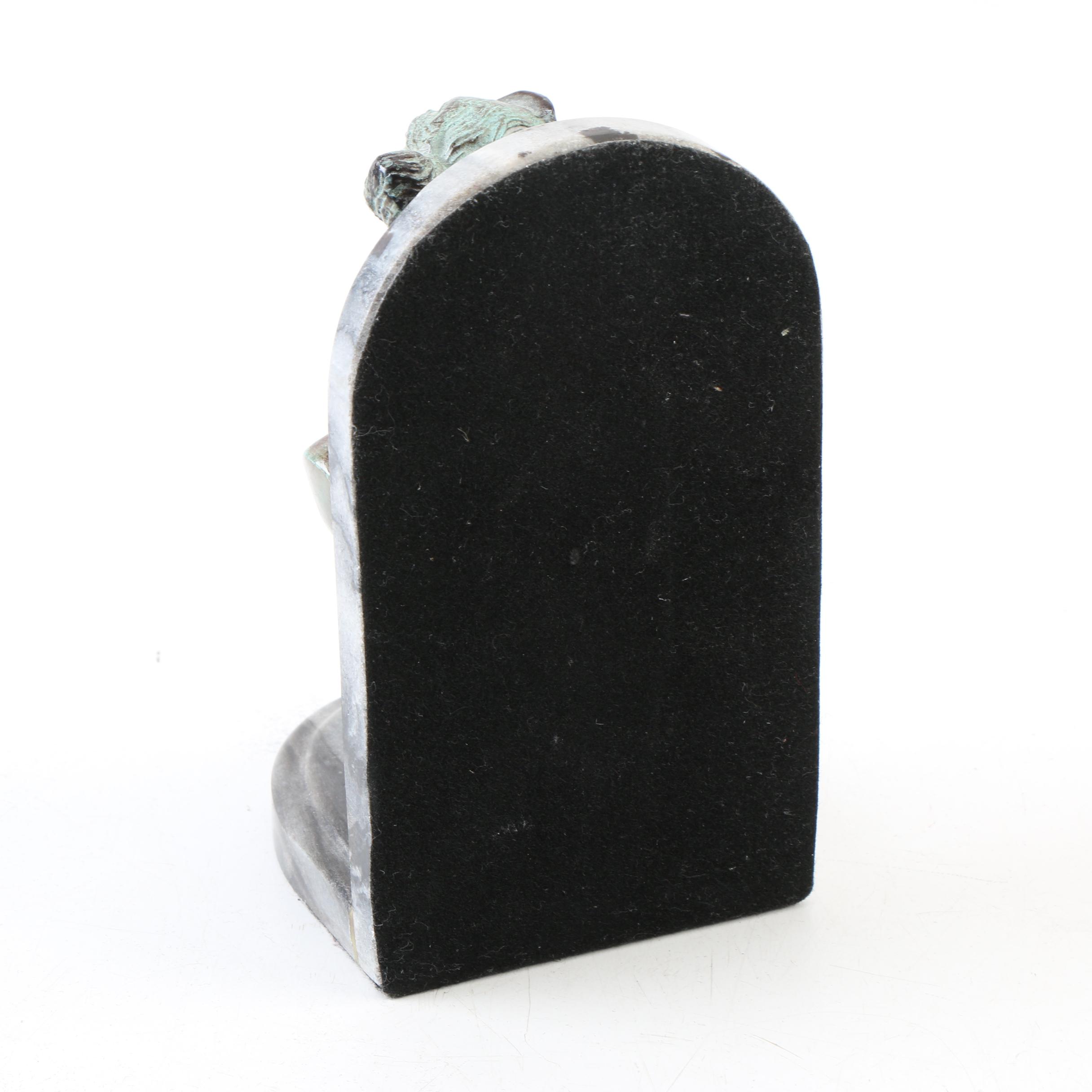 Marble Bust Bookends