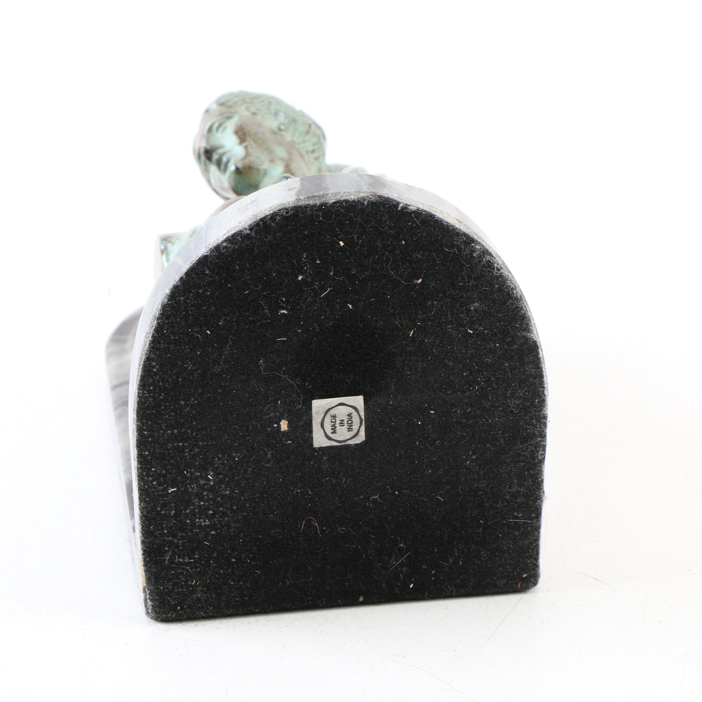 Marble Bust Bookends