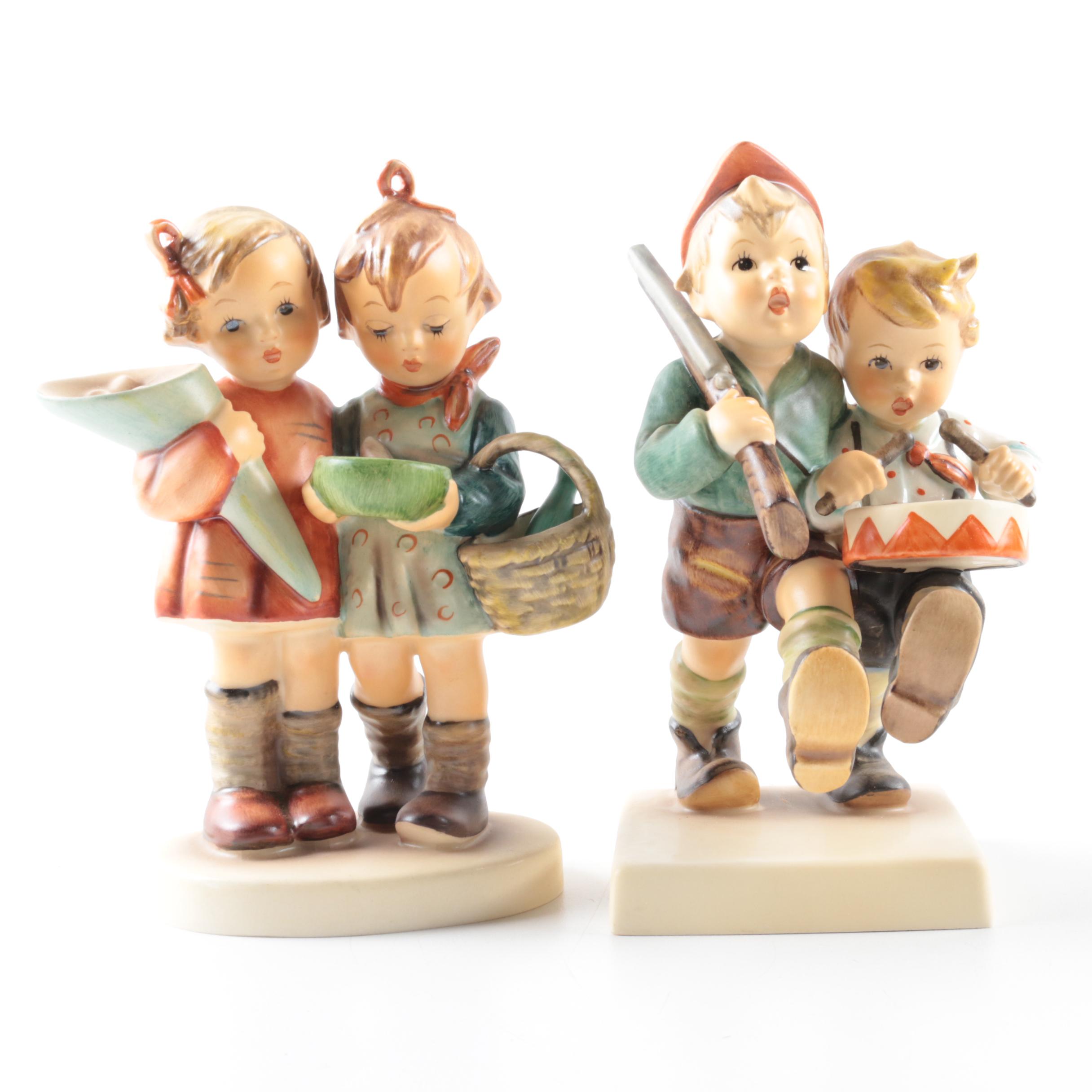 Hummel "Volunteers," "Book Worm," "Umbrella Boy" and More Porcelain Figurines